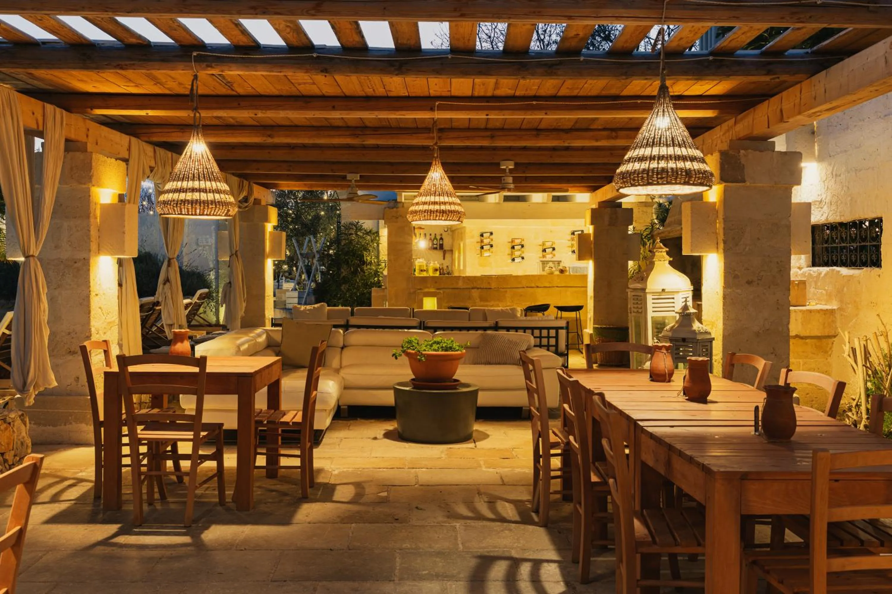 Dining area in Masseria Messapia Wine Resort & Spa Salento
