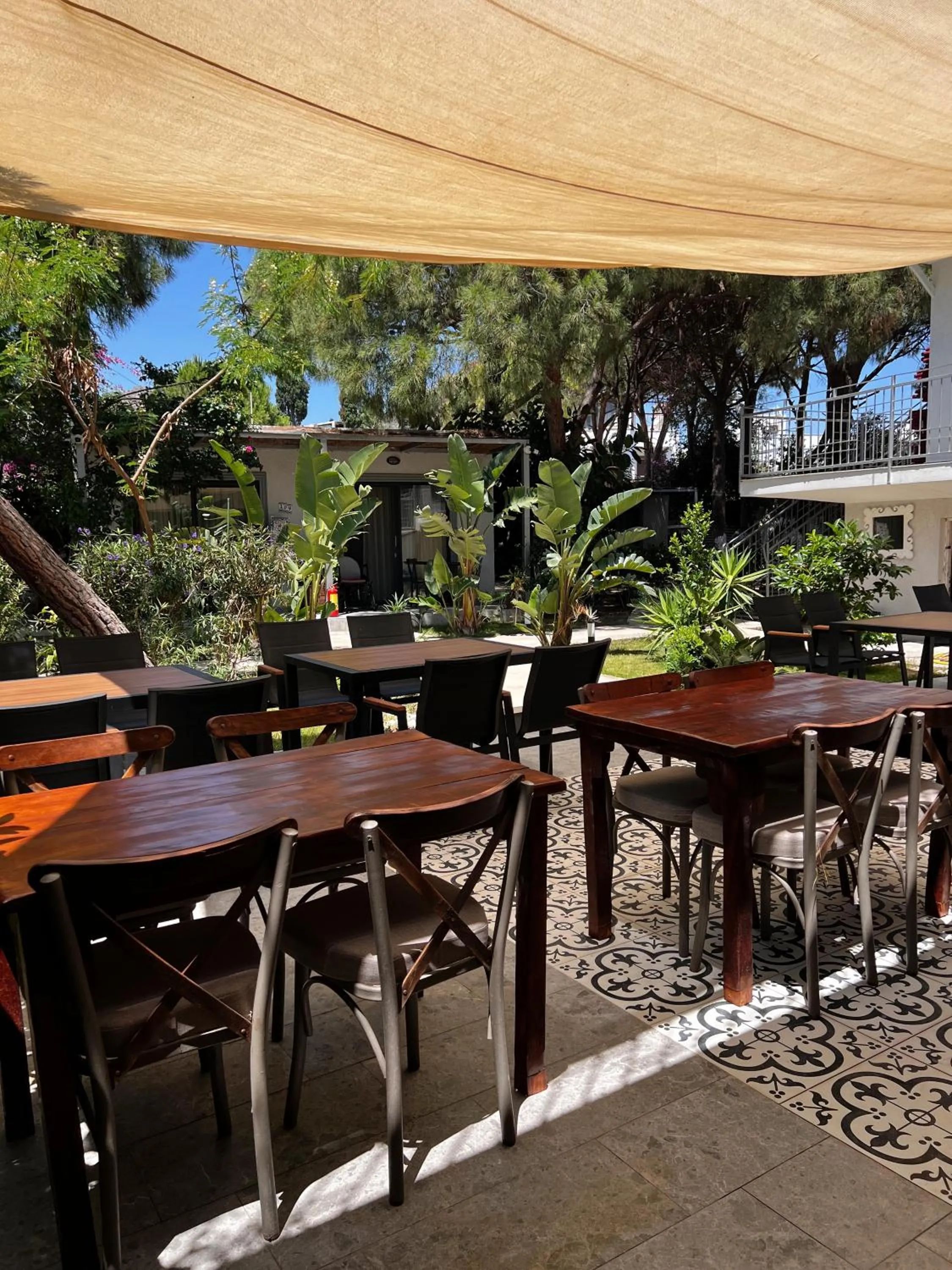 Patio in ByAKKAN HOTEL