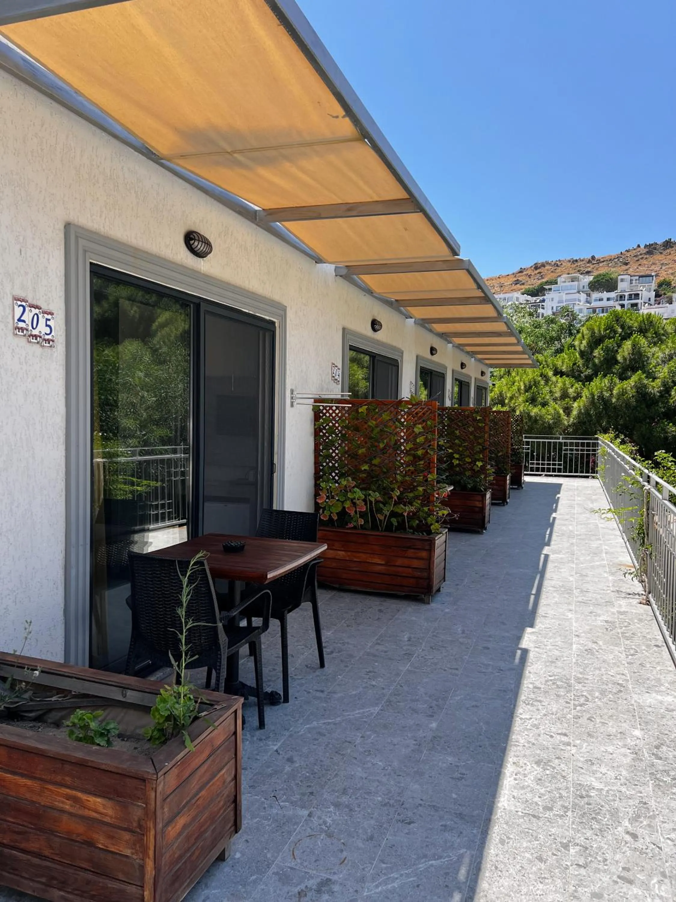 Patio in ByAKKAN HOTEL