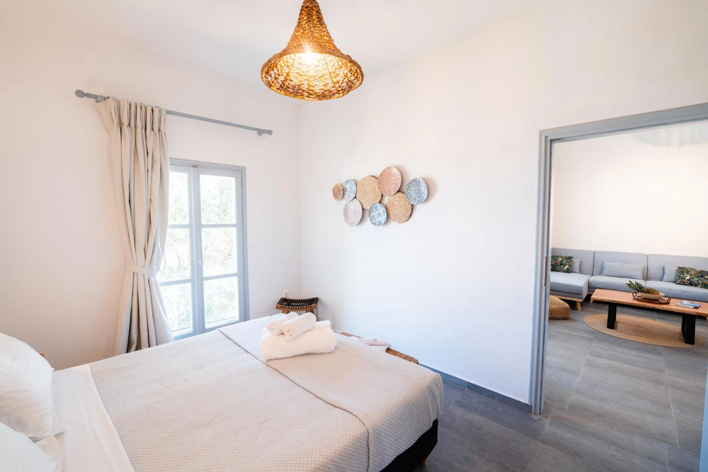 Bed in Divino Suites