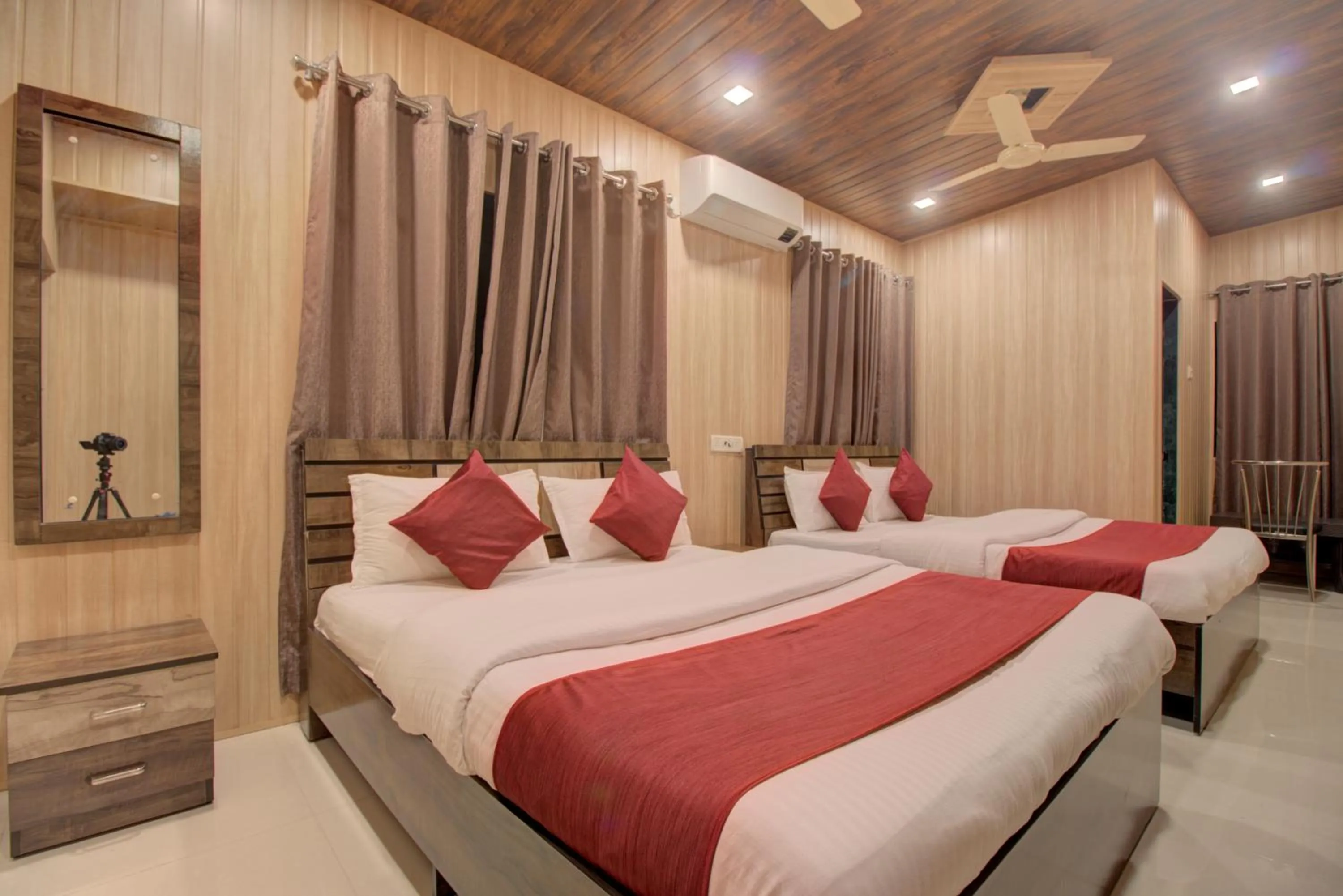 Bedroom, Bed in Hotel Snehaprabha - Near to Nagaon Beach Alibaug