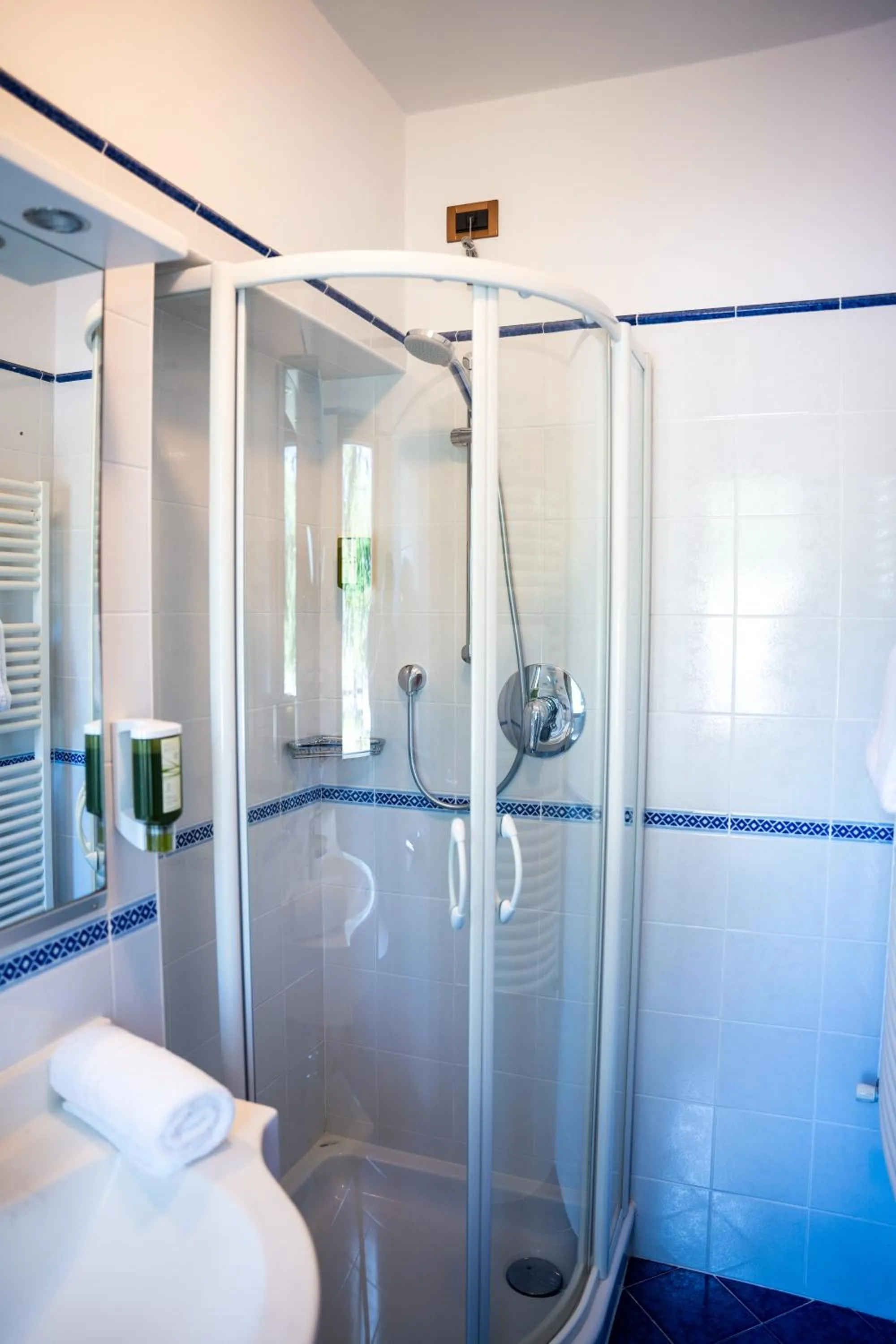 Bathroom in PanoramaHotel Penegal