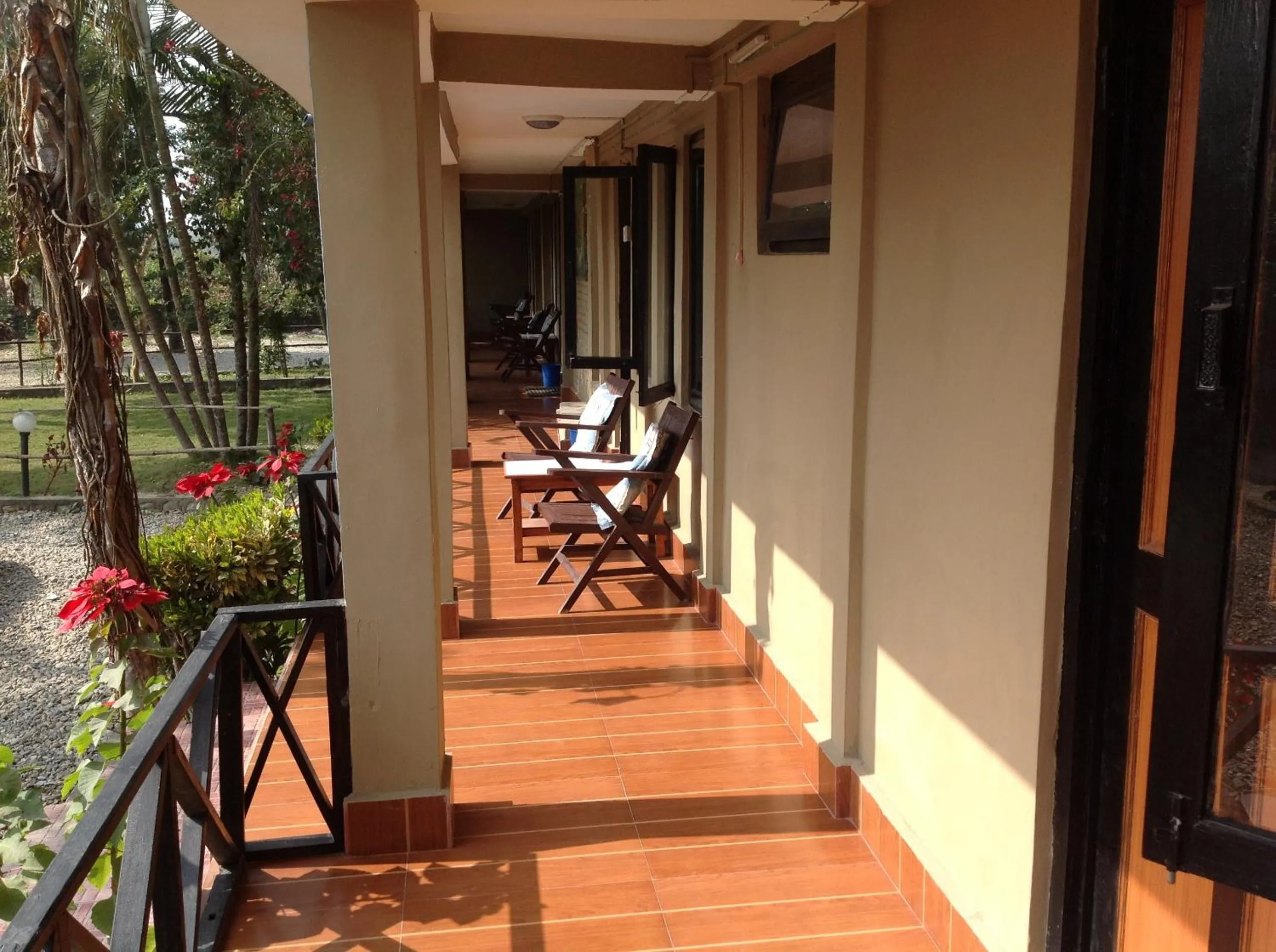 Balcony/Terrace in Chitwan Tiger Camp