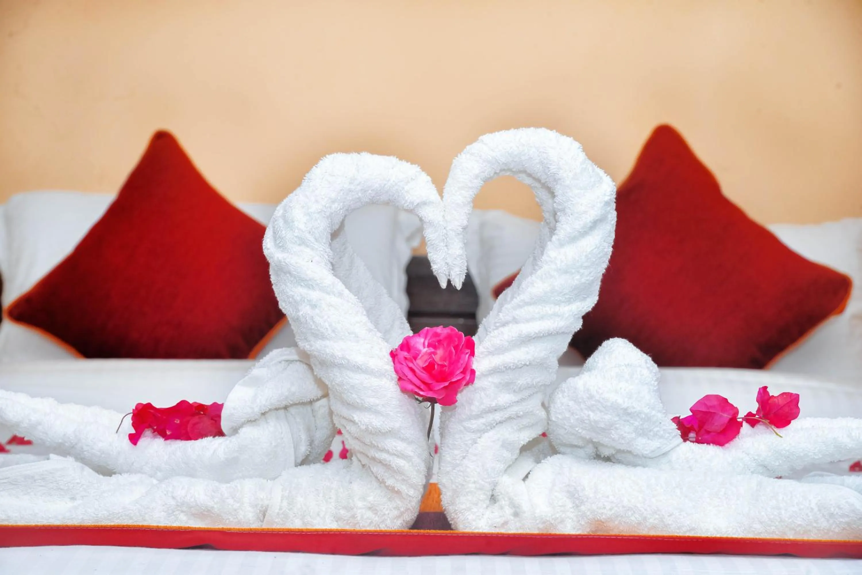 Bed in Chitwan Tiger Camp