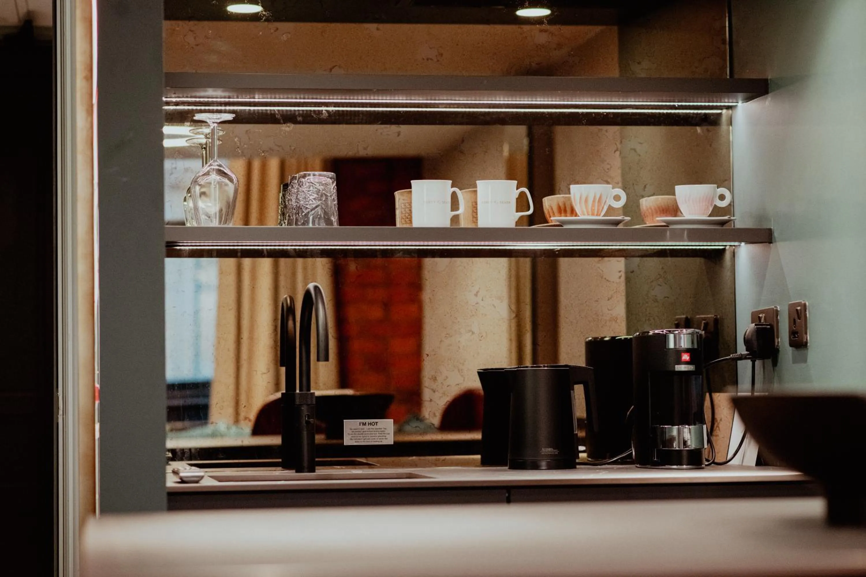 Kitchen or kitchenette in Forty Seven Hotel Manchester, WorldHotels Crafted