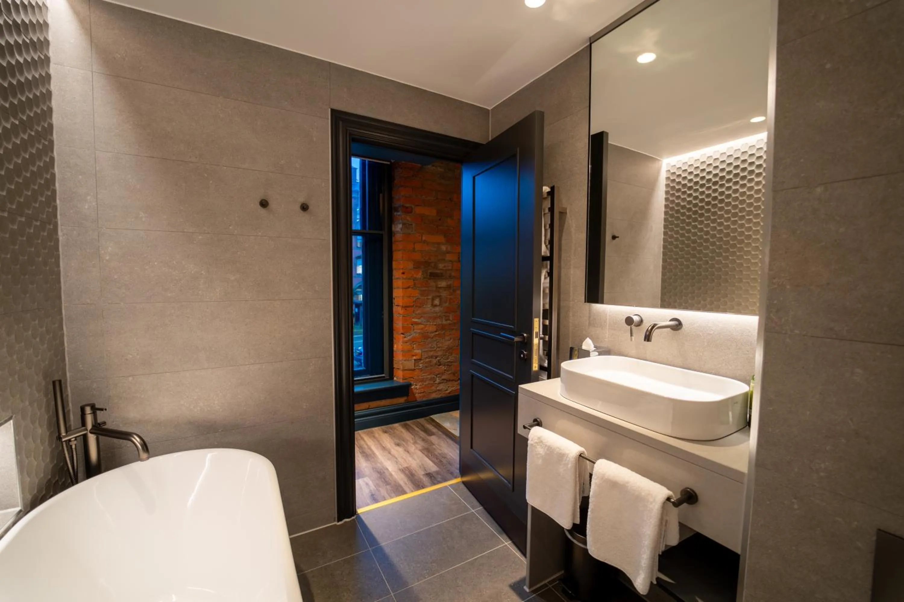Bathroom in Forty Seven Hotel Manchester, WorldHotels Crafted