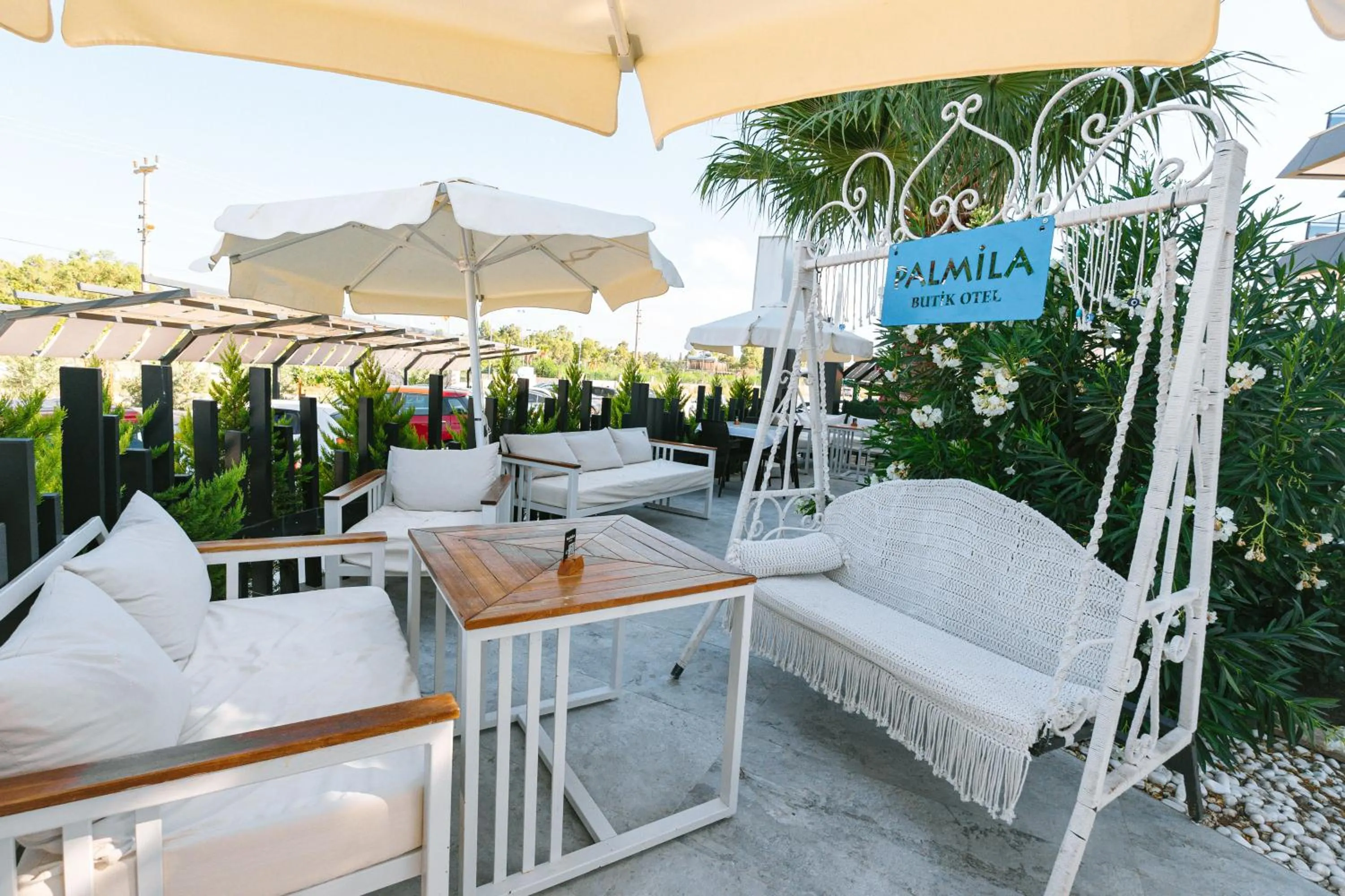 Seating area in PALMİLA BUTİK OTEL
