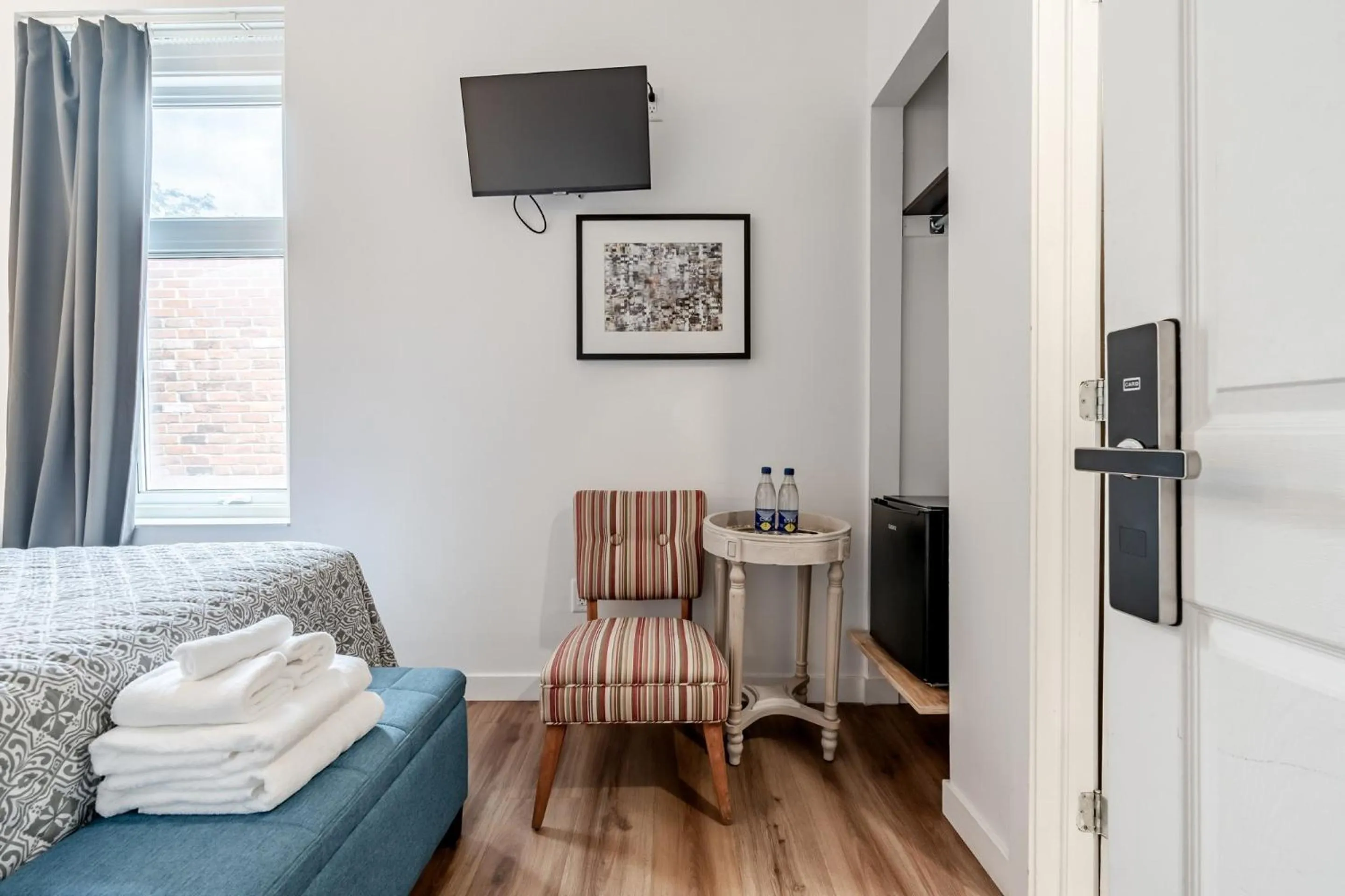 Bed in hotel le coach