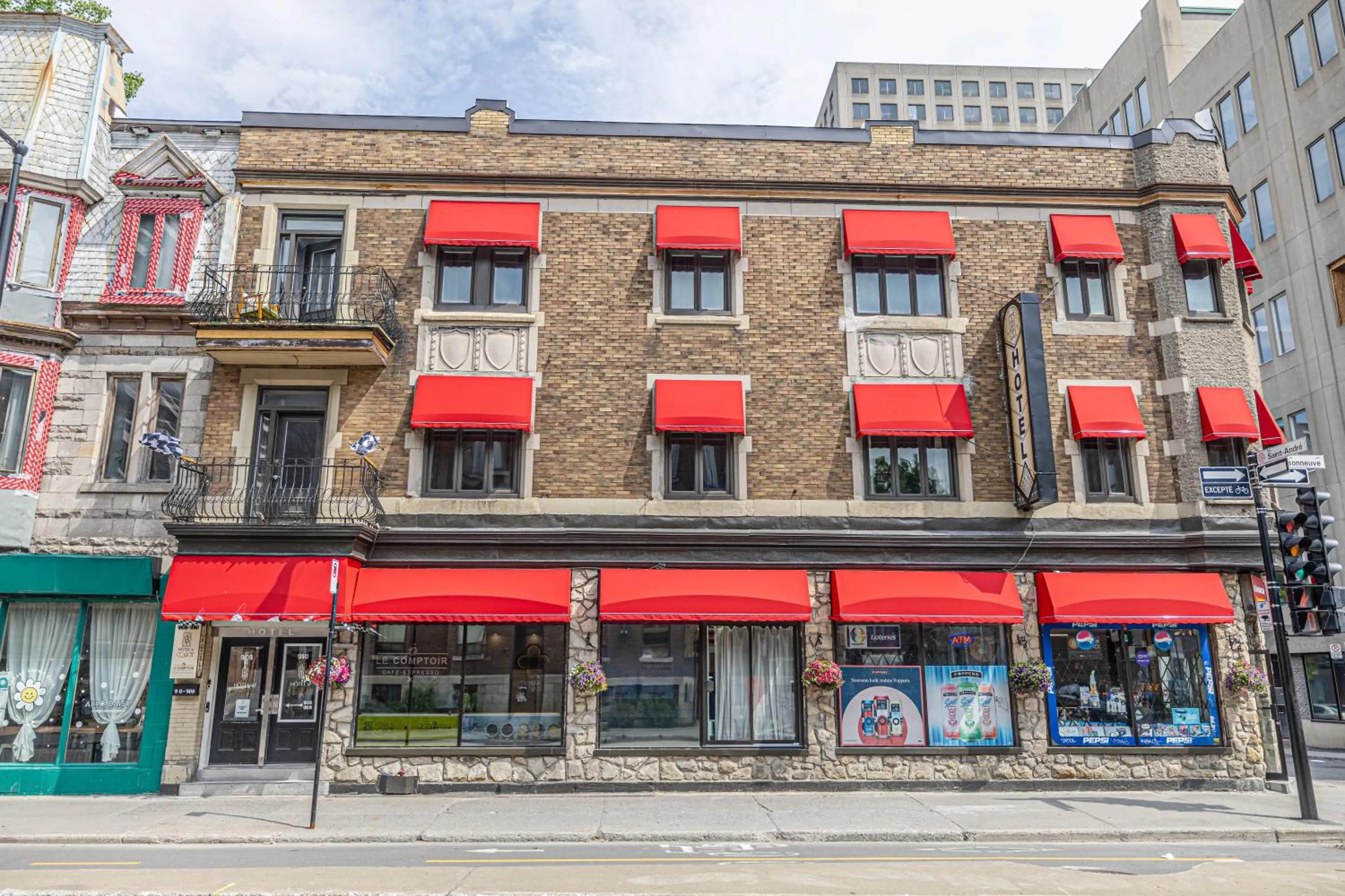 Property building in hotel le coach