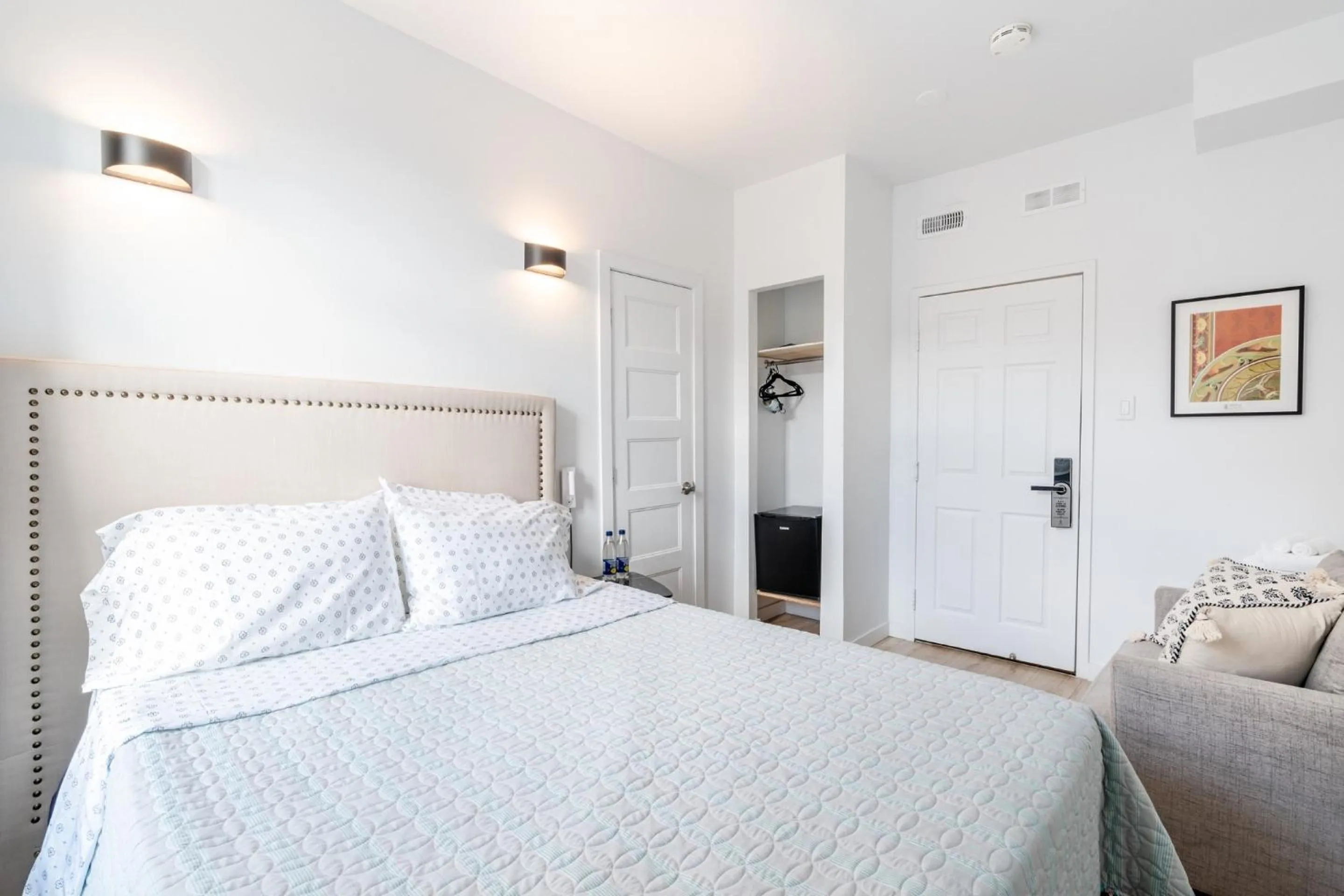 Bed in hotel le coach