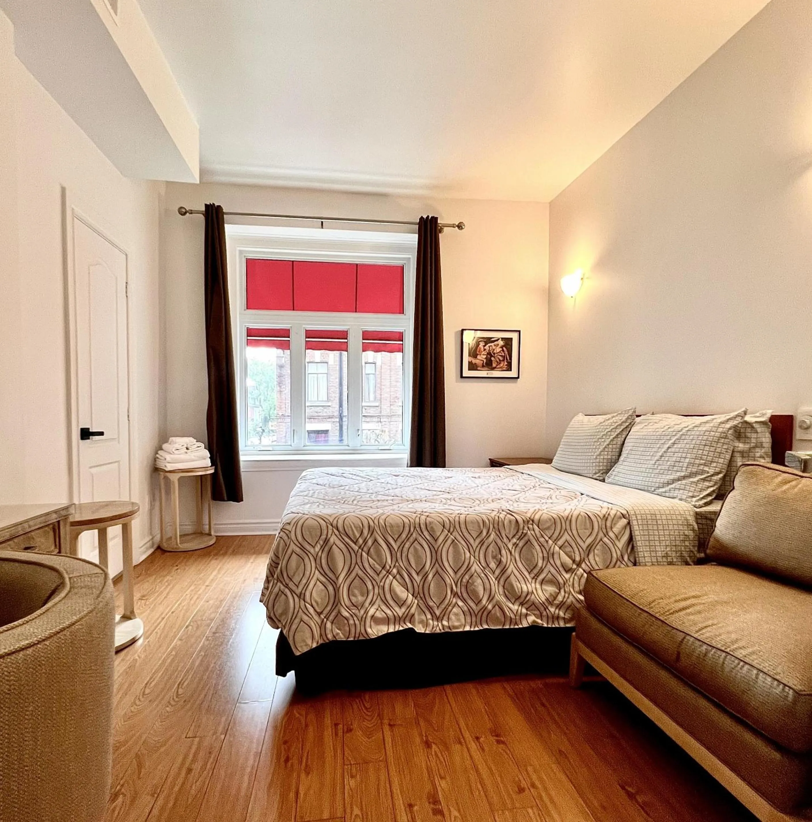 Bed in hotel le coach