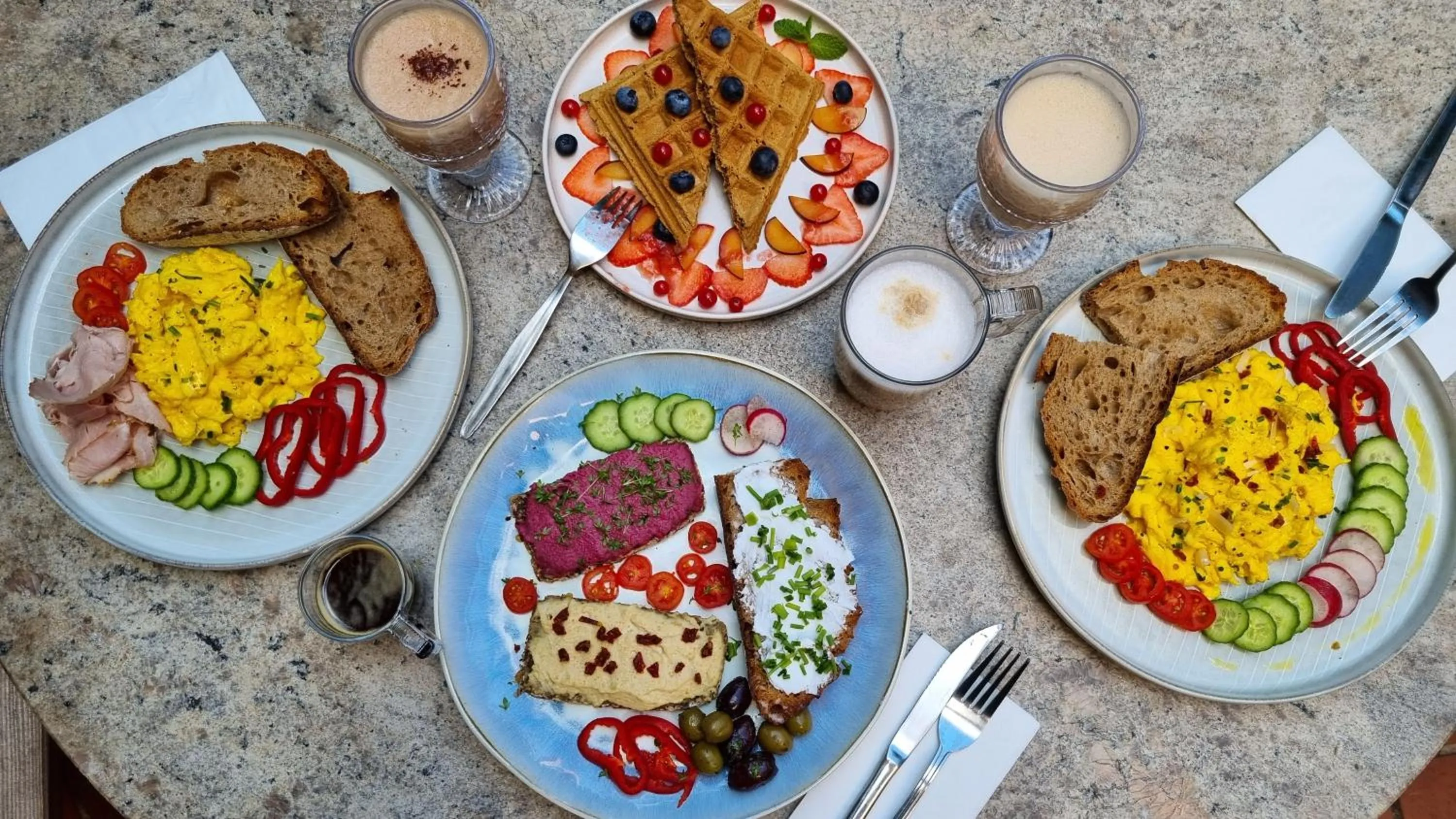 Breakfast in Vienna Hostel Ruthensteiner