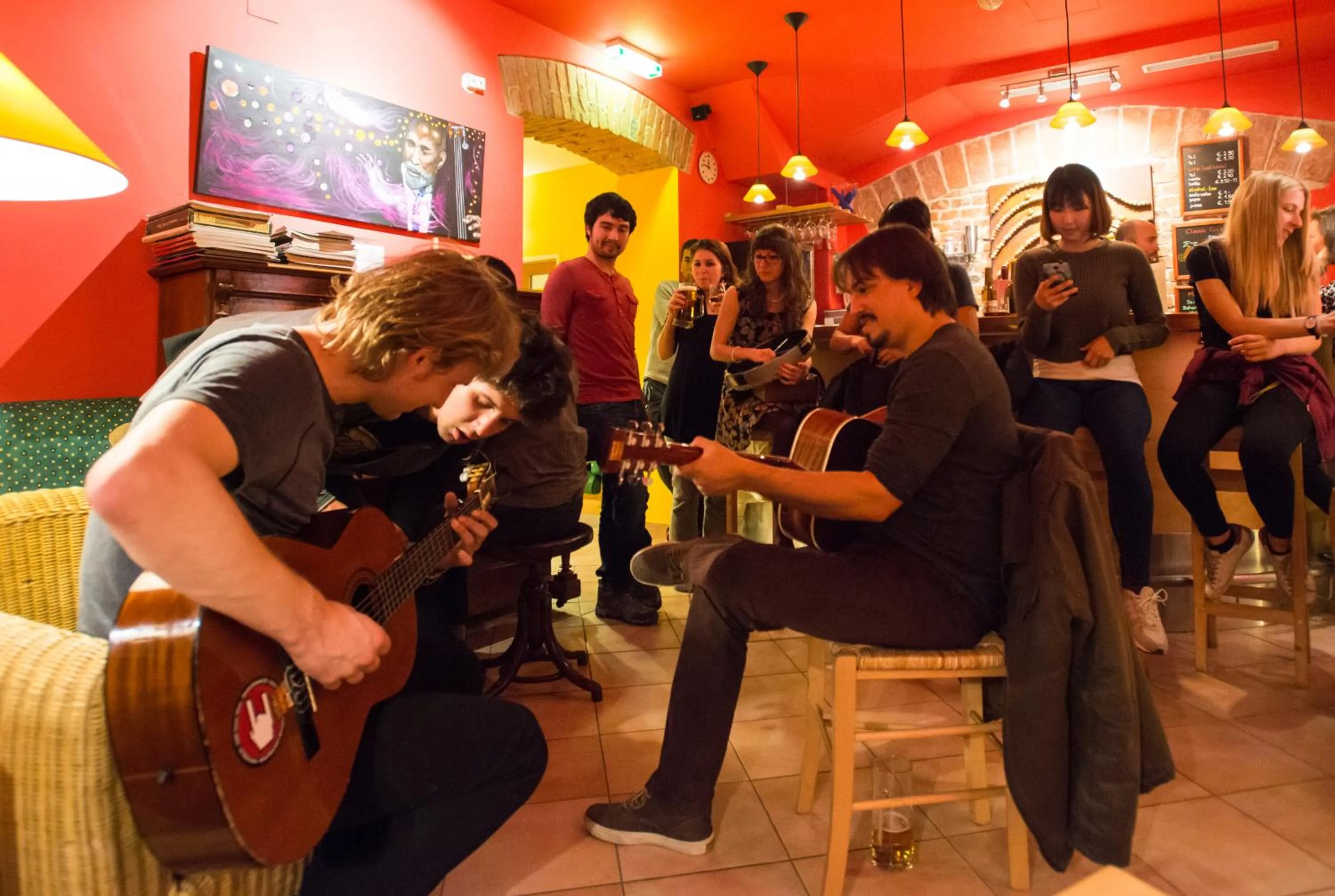 Lounge or bar in Vienna Hostel Ruthensteiner