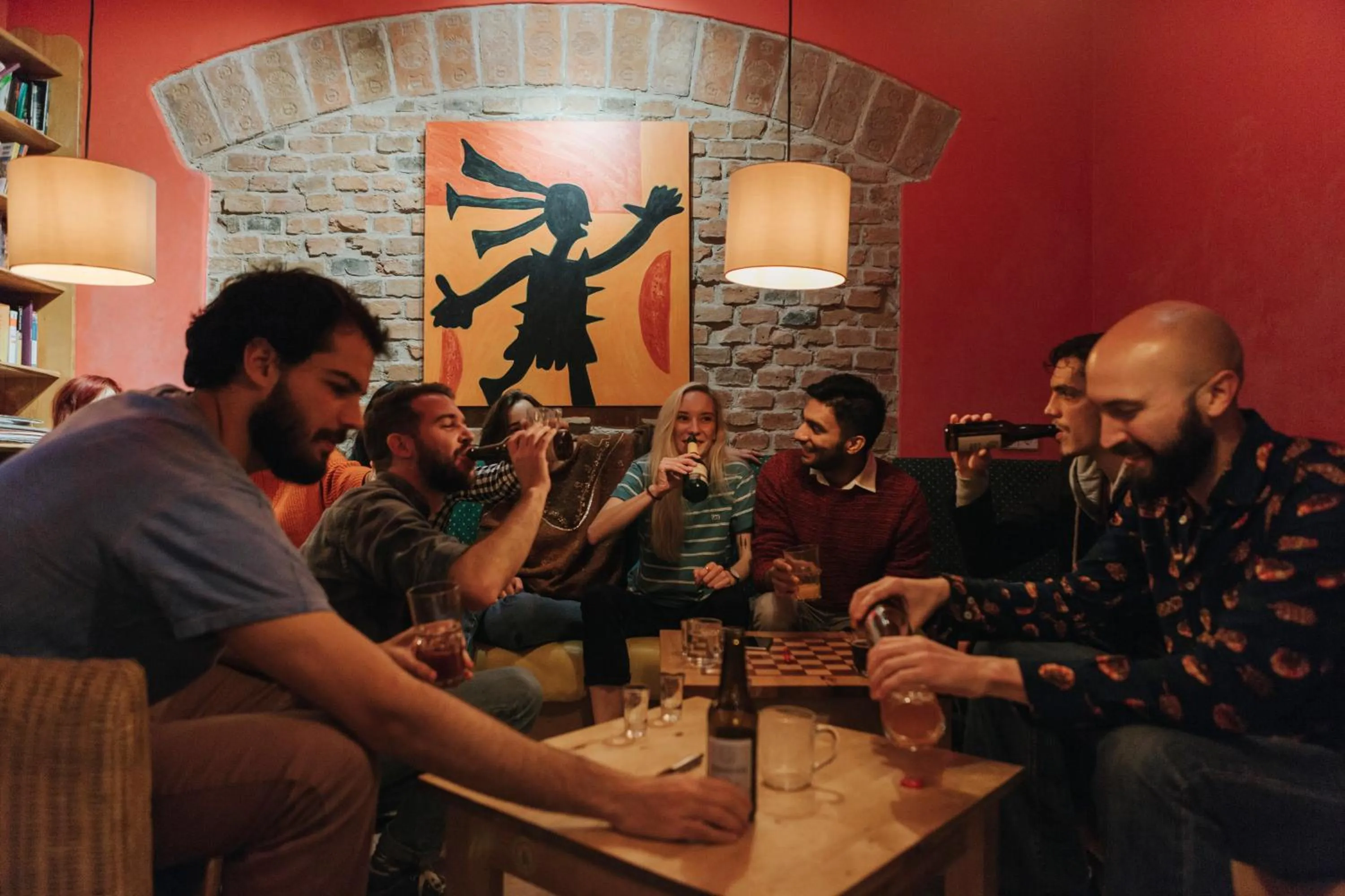 Lounge or bar in Vienna Hostel Ruthensteiner