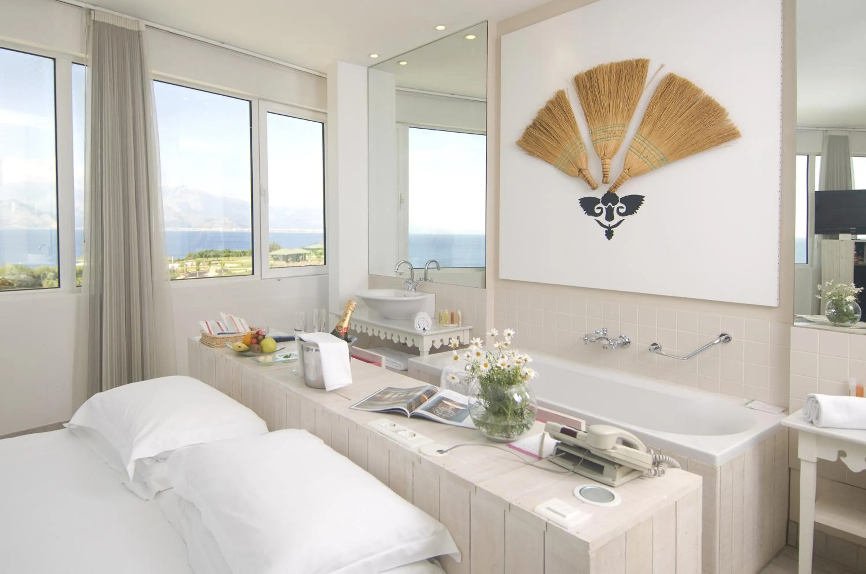 Bathroom, Bed in The Marmara Antalya