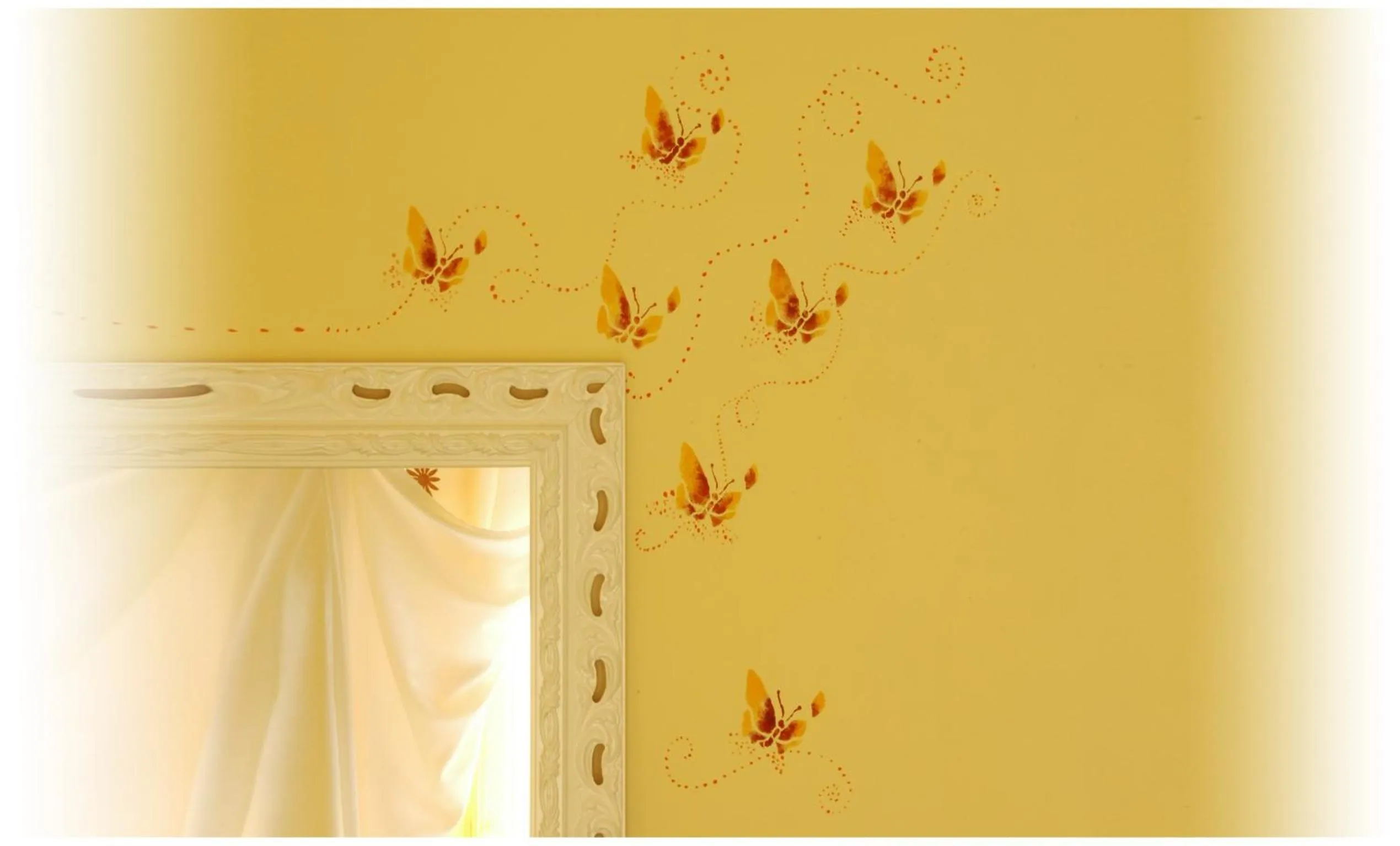 Decorative detail in Gaia's Room B&B