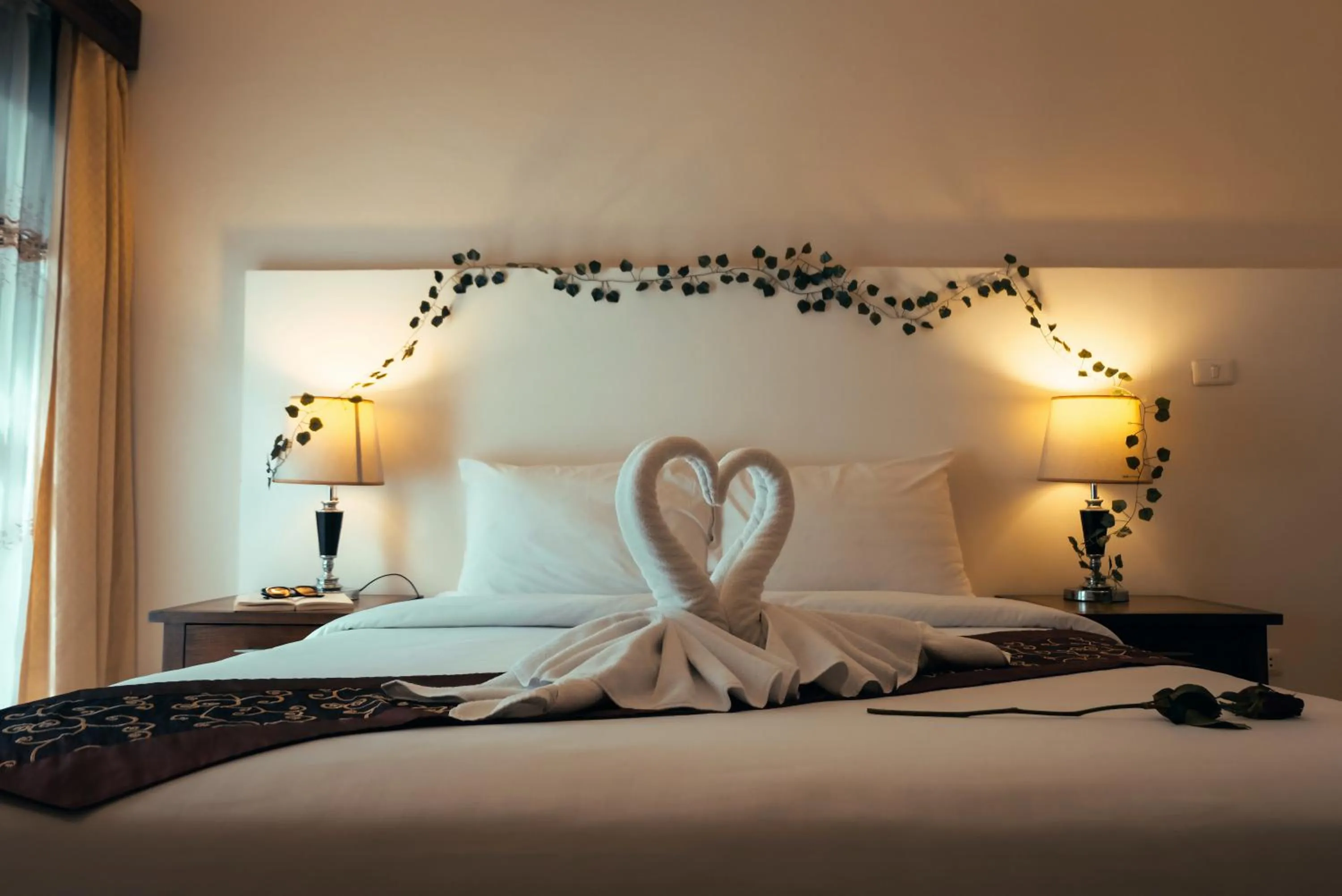 Bed in Villa Raya Resort Private Pool Villas