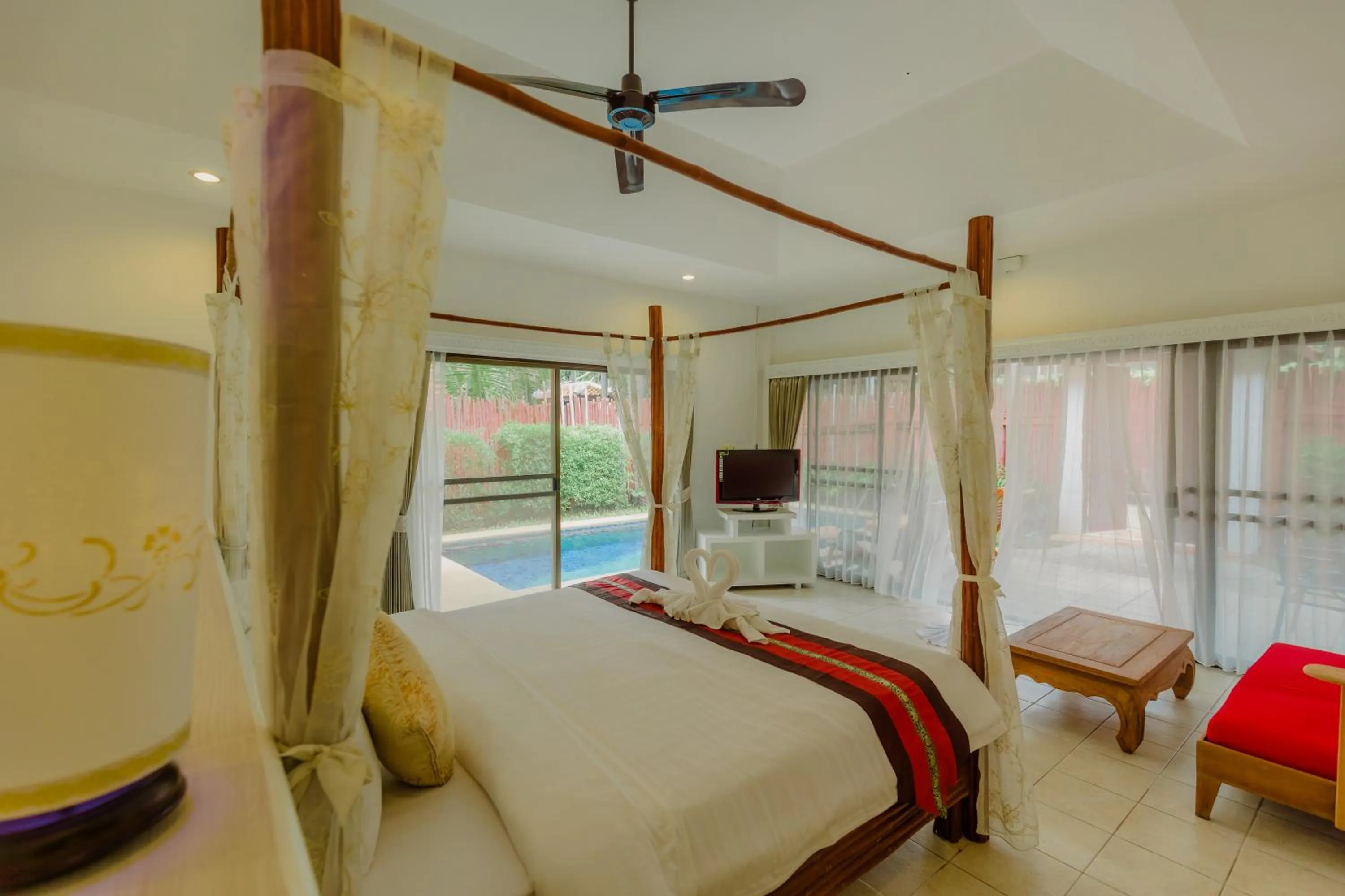 Bed in Villa Raya Resort Private Pool Villas