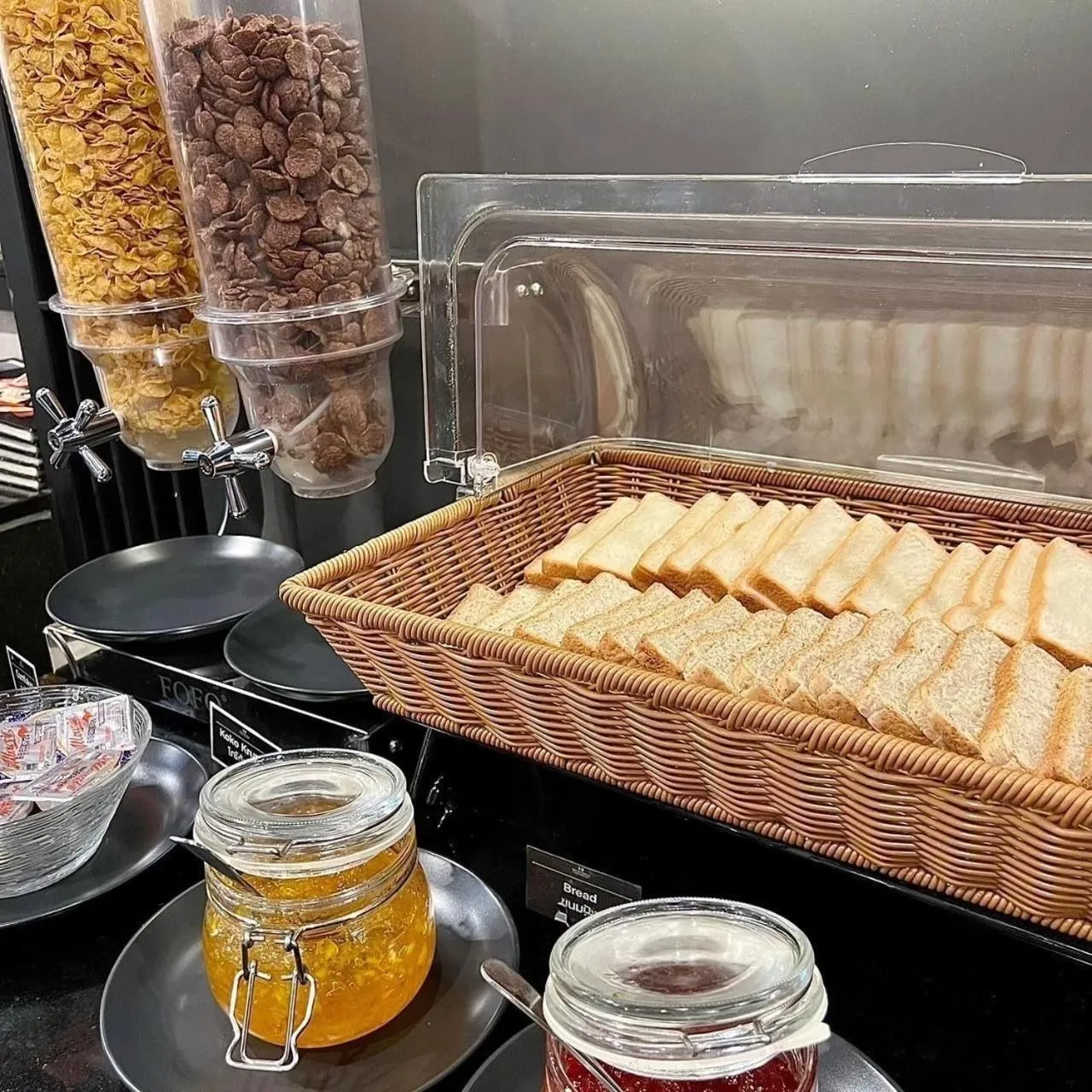 Buffet breakfast in 12 The Residence Hotel at Don Mueang Airport