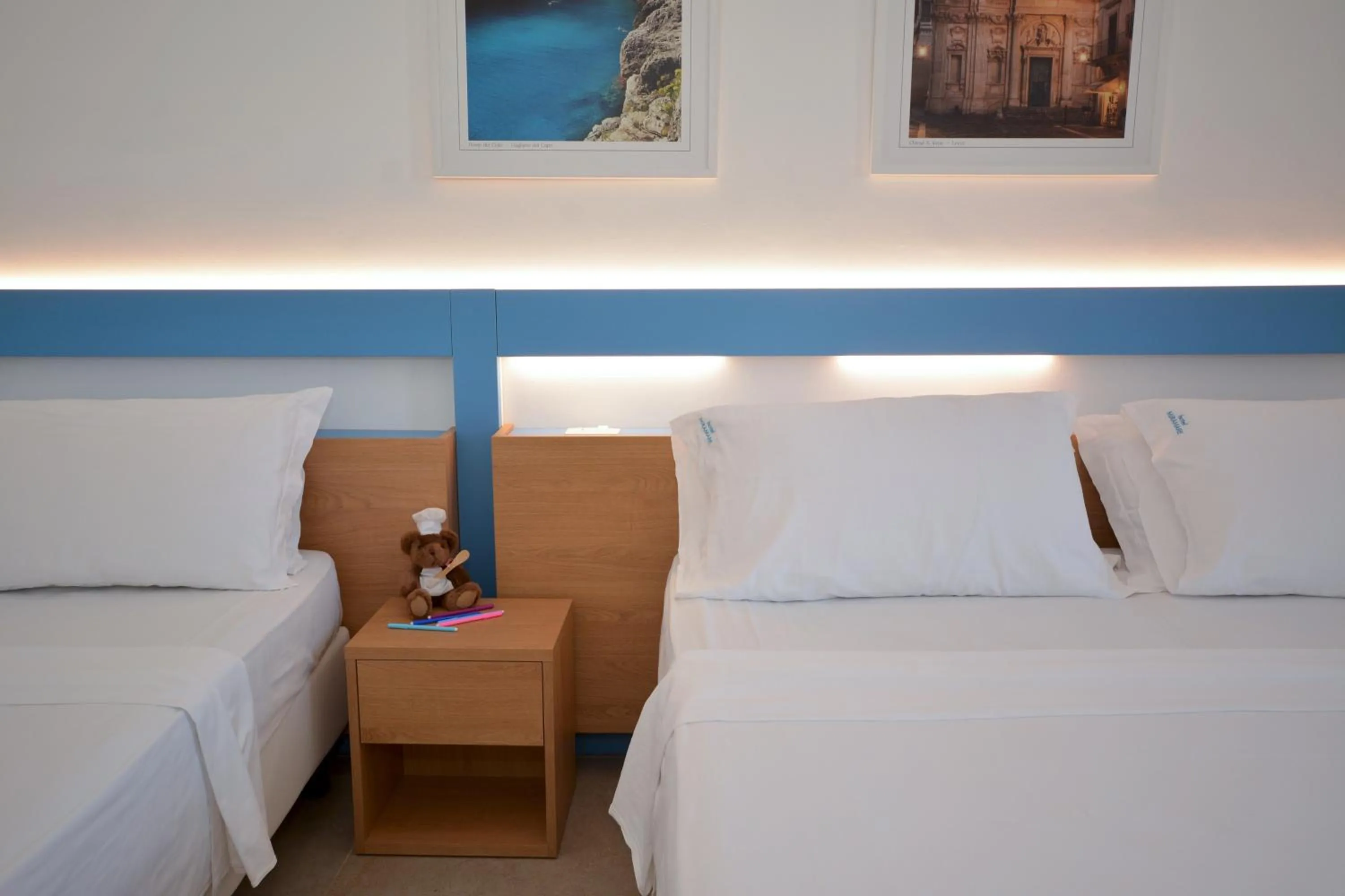 Bed in Hotel Miramare