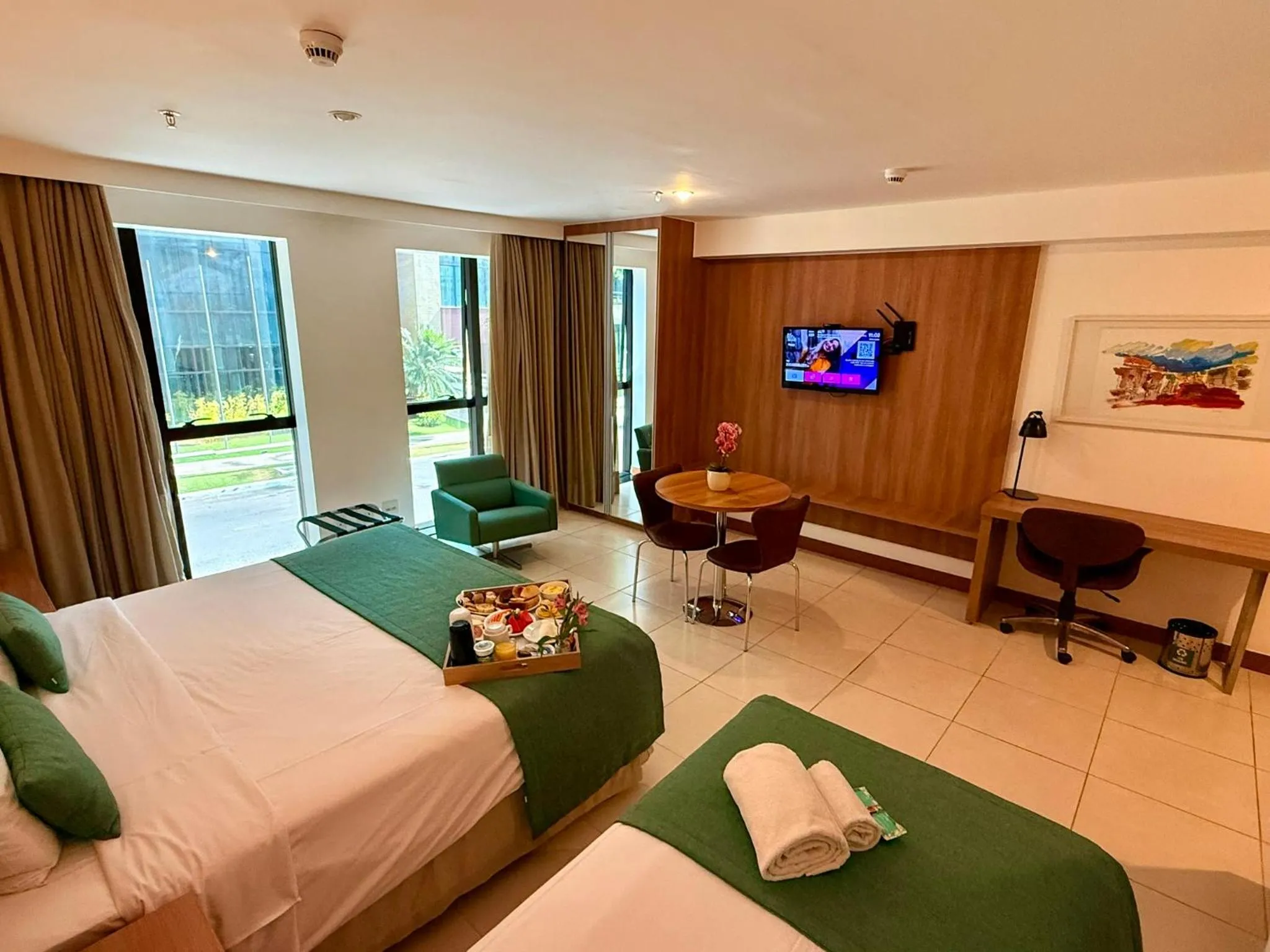 TV and multimedia, Bed in Athos Bulcão Hplus Executive