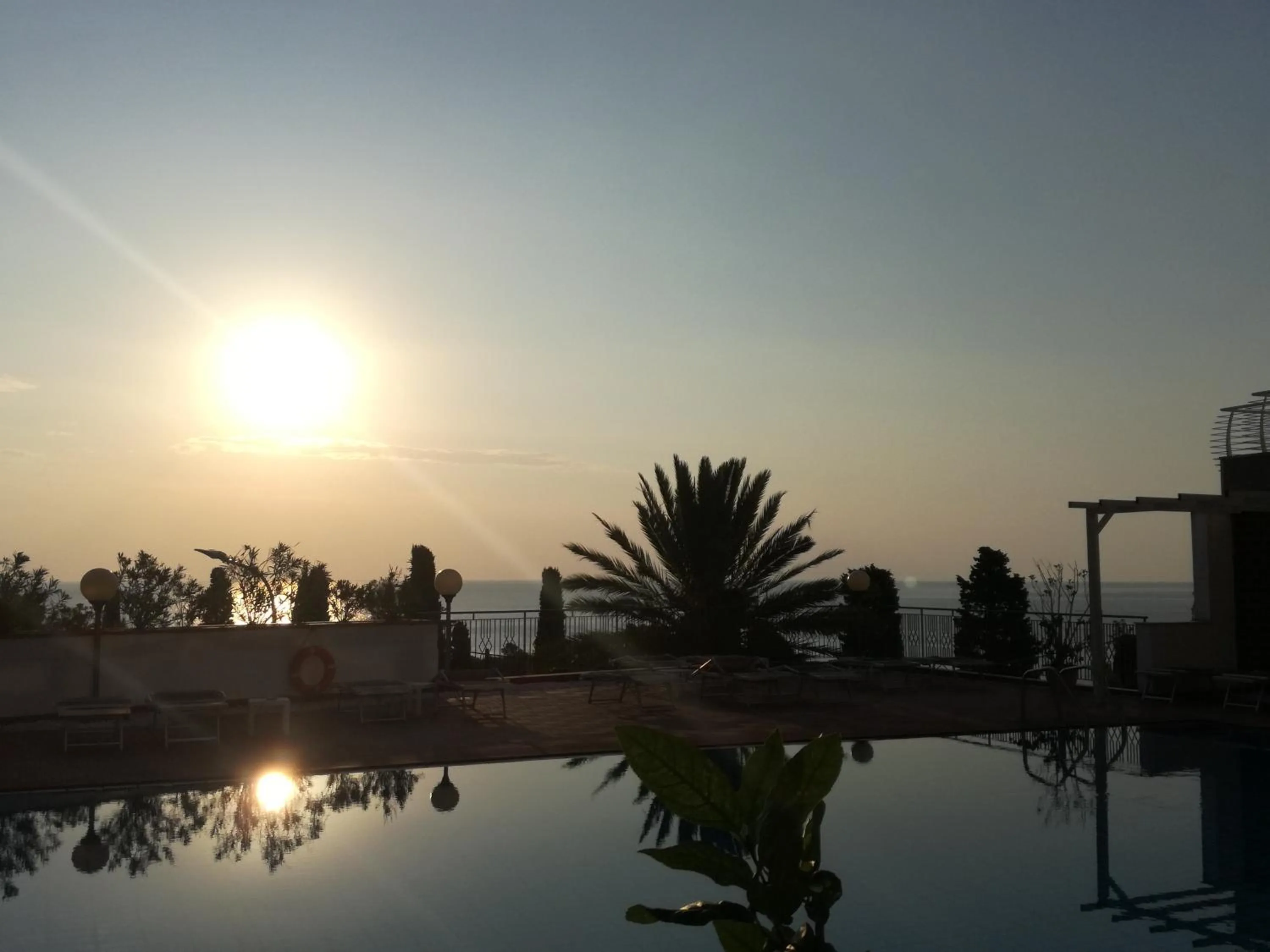 Pool view in Hotel Villa Esperia