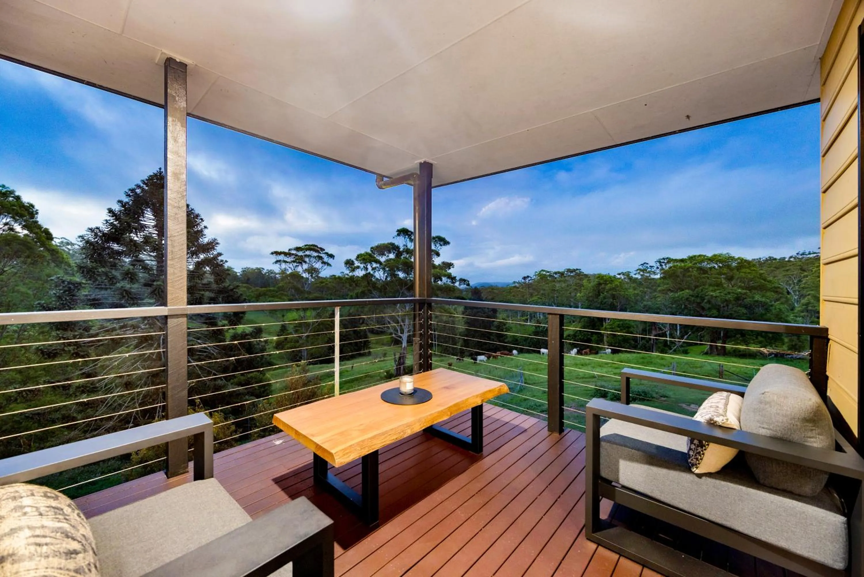 Patio in Whispering Valley Cottage Retreat