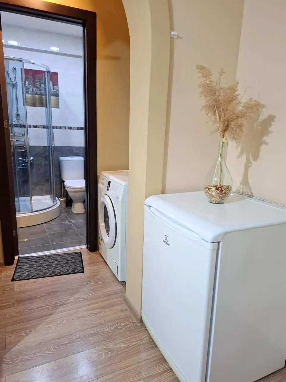 Kitchen or kitchenette in Hotel Aira Plaza