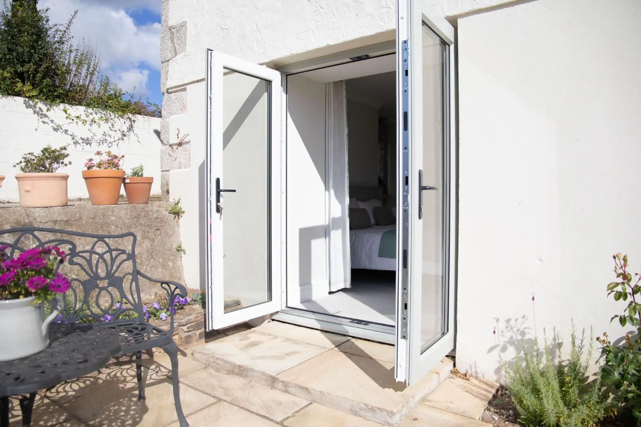 Patio in Tresithick Vean Bed and Breakfast