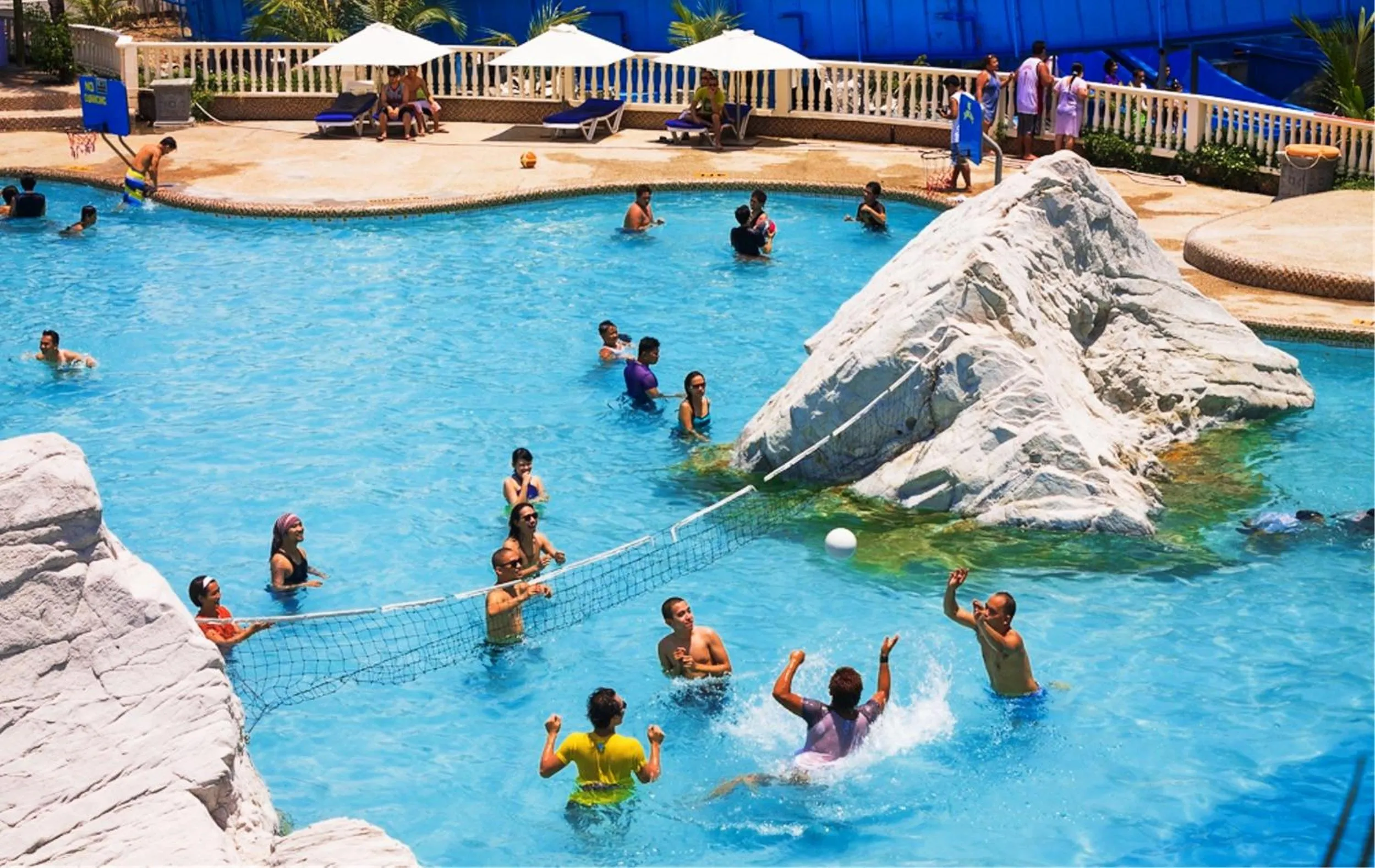 Aqua park in Whiterock Beach Hotel and Waterpark