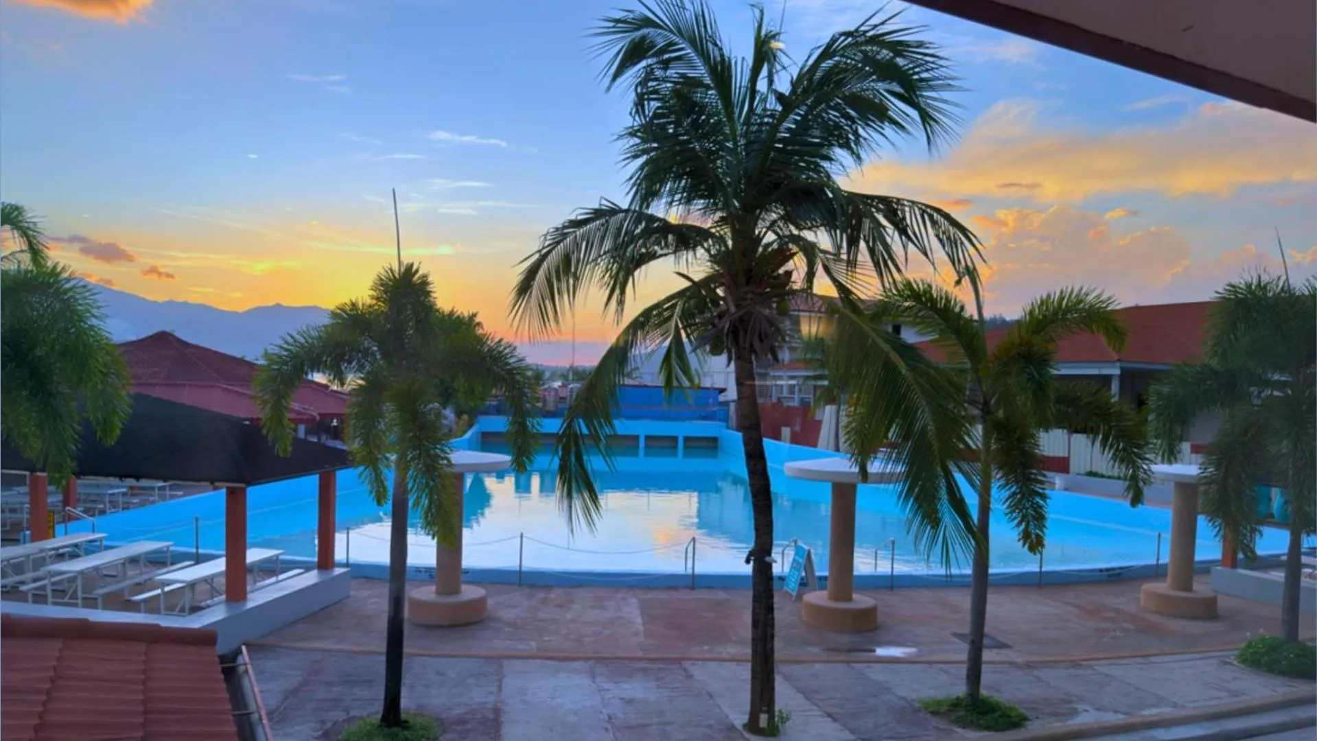 Pool view in Whiterock Beach Hotel and Waterpark