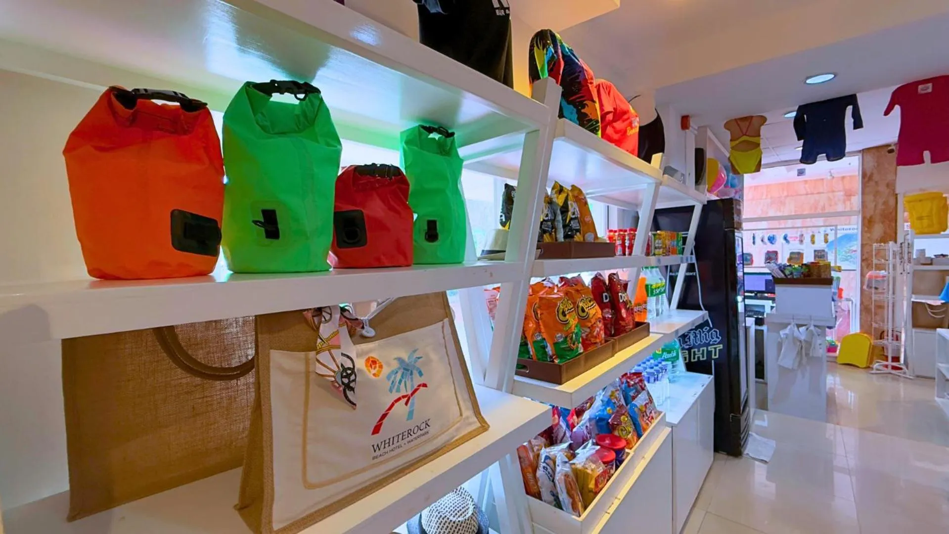 On-site shops in Whiterock Beach Hotel and Waterpark