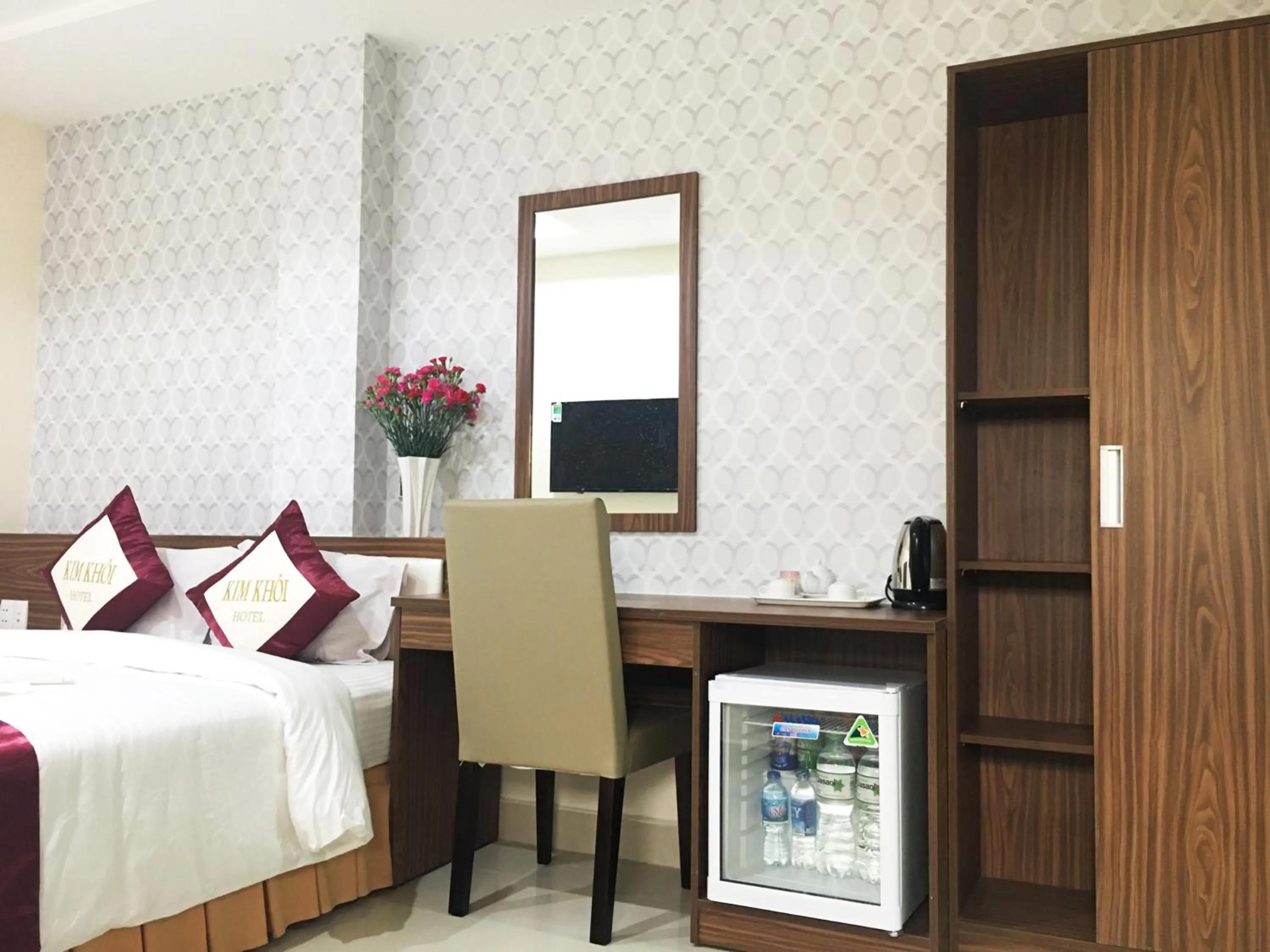 Bed in Kim Khoi Hotel