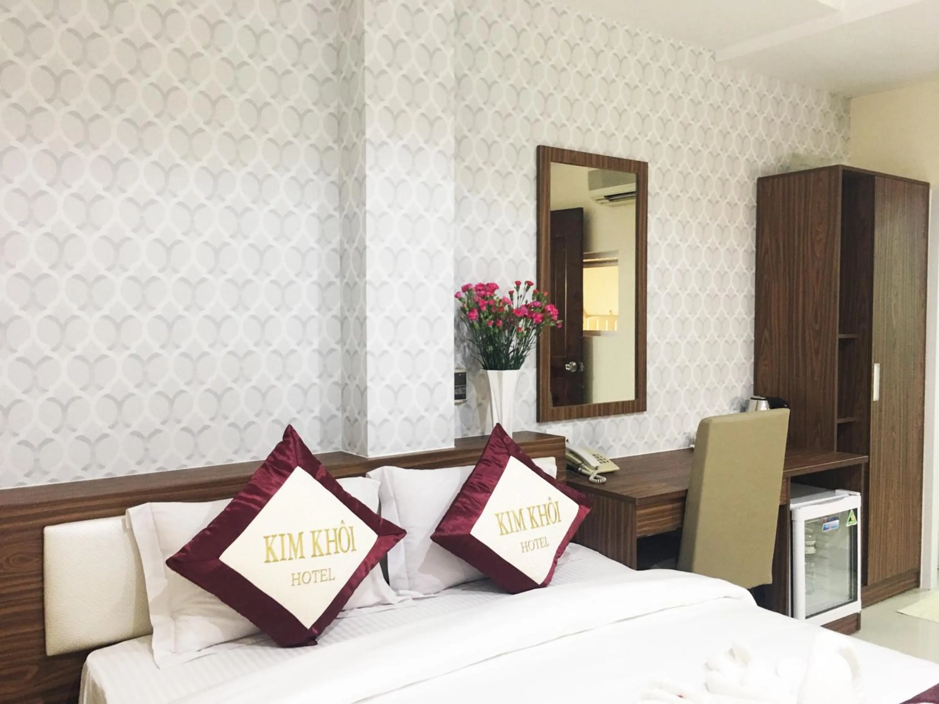 Bed in Kim Khoi Hotel