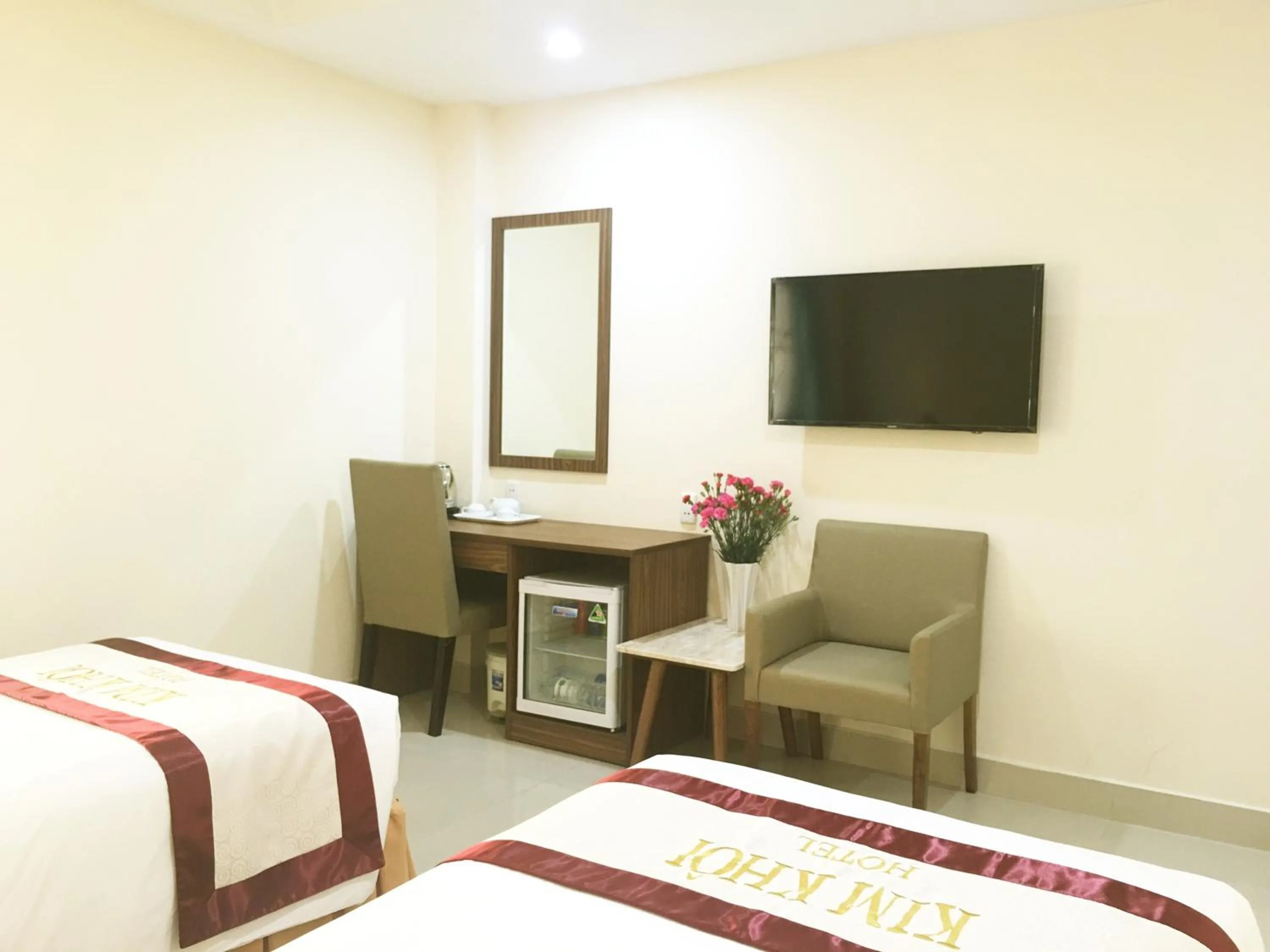 Bed in Kim Khoi Hotel