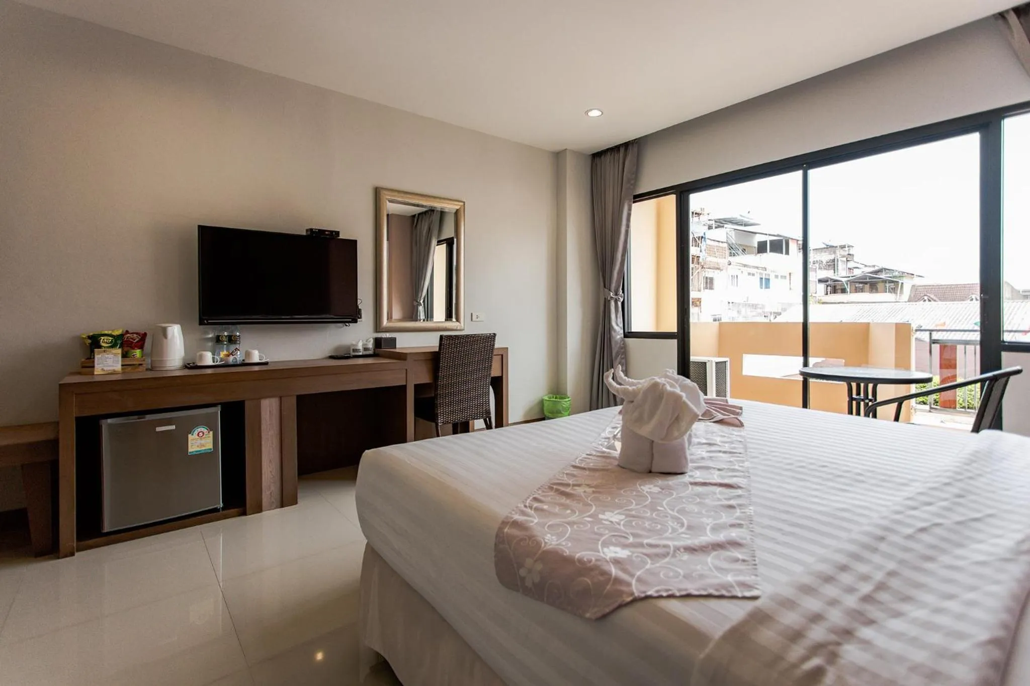 Bed in The Centris Hotel Phatthalung