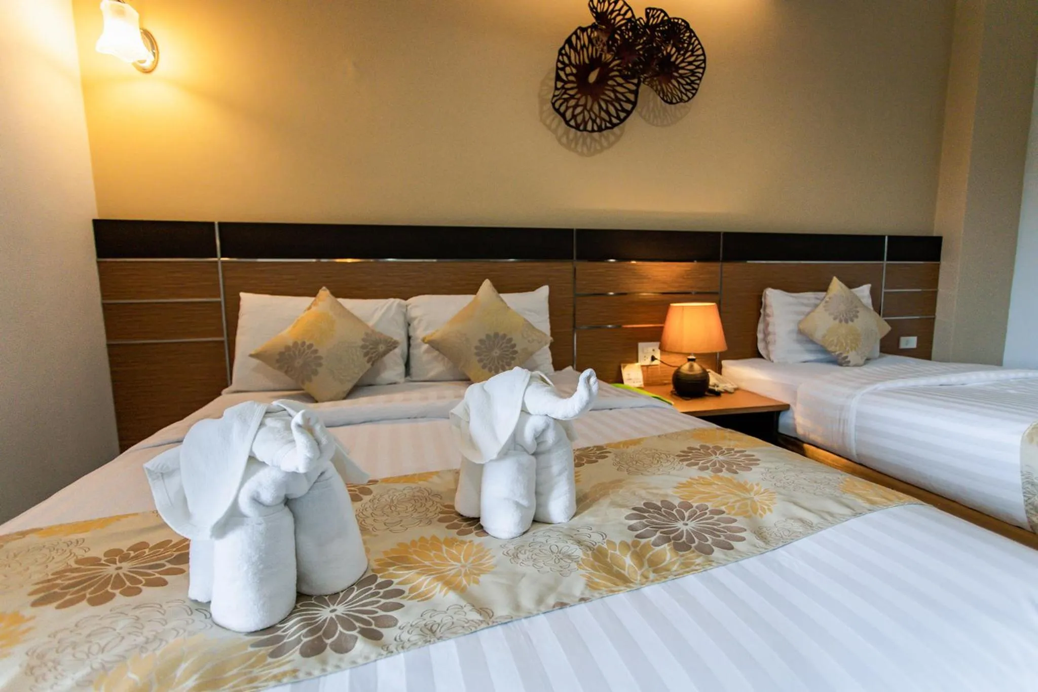 Bed in The Centris Hotel Phatthalung