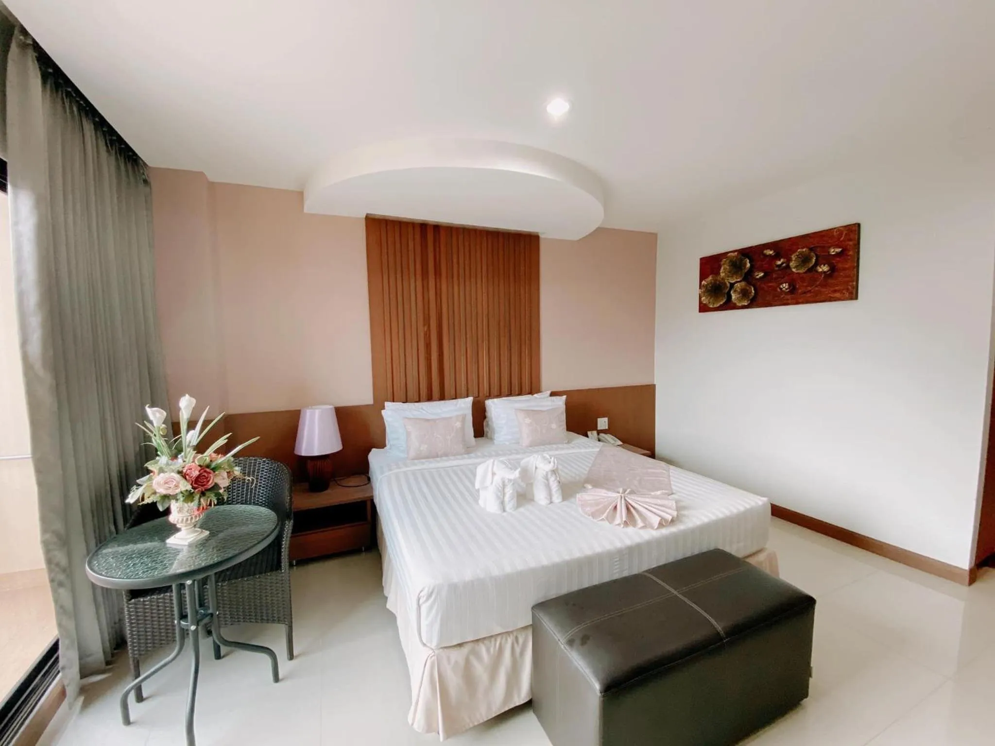 Bed in The Centris Hotel Phatthalung