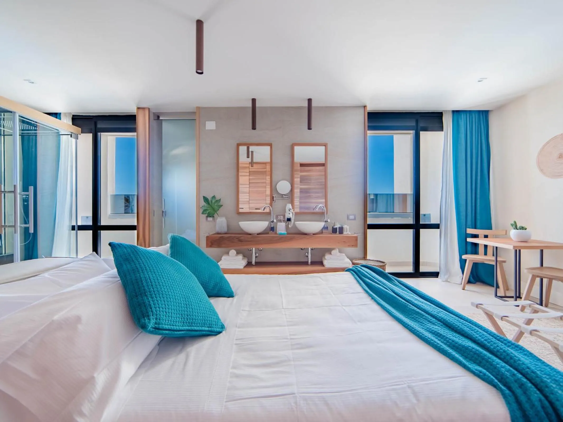 View (from property/room), Bed in Cumeja Beach Club & Hotel