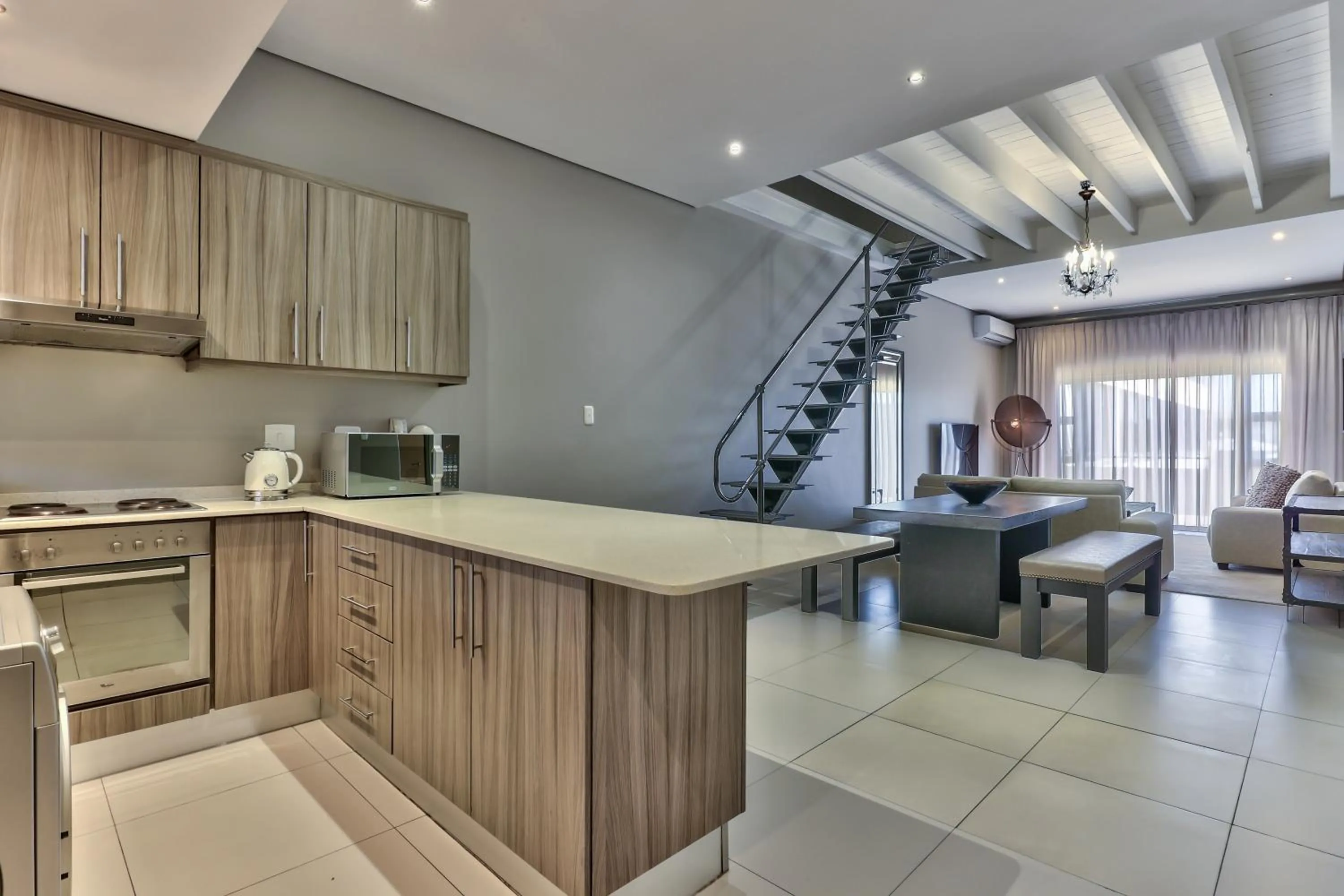 Kitchen or kitchenette in Heritage Square Apartments