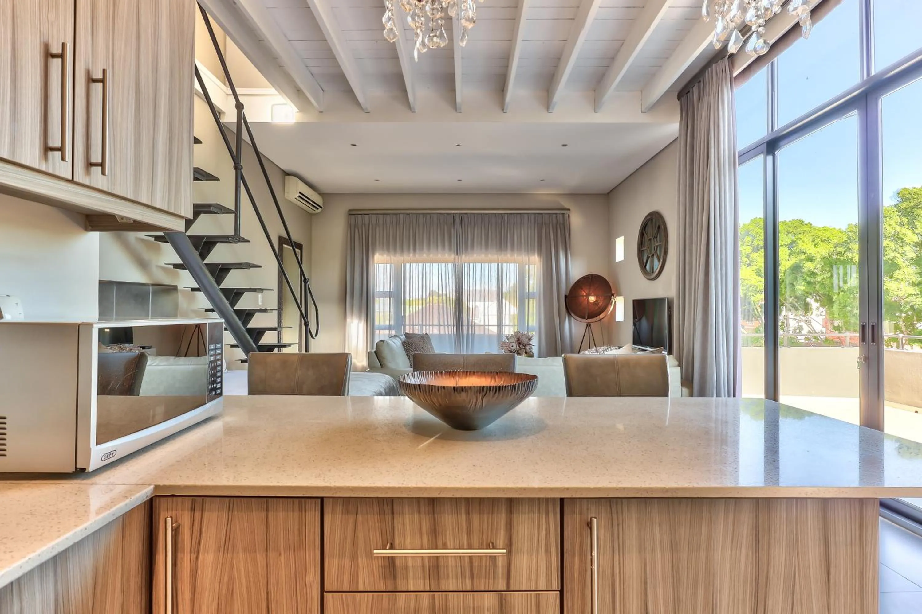 Kitchen or kitchenette in Heritage Square Apartments