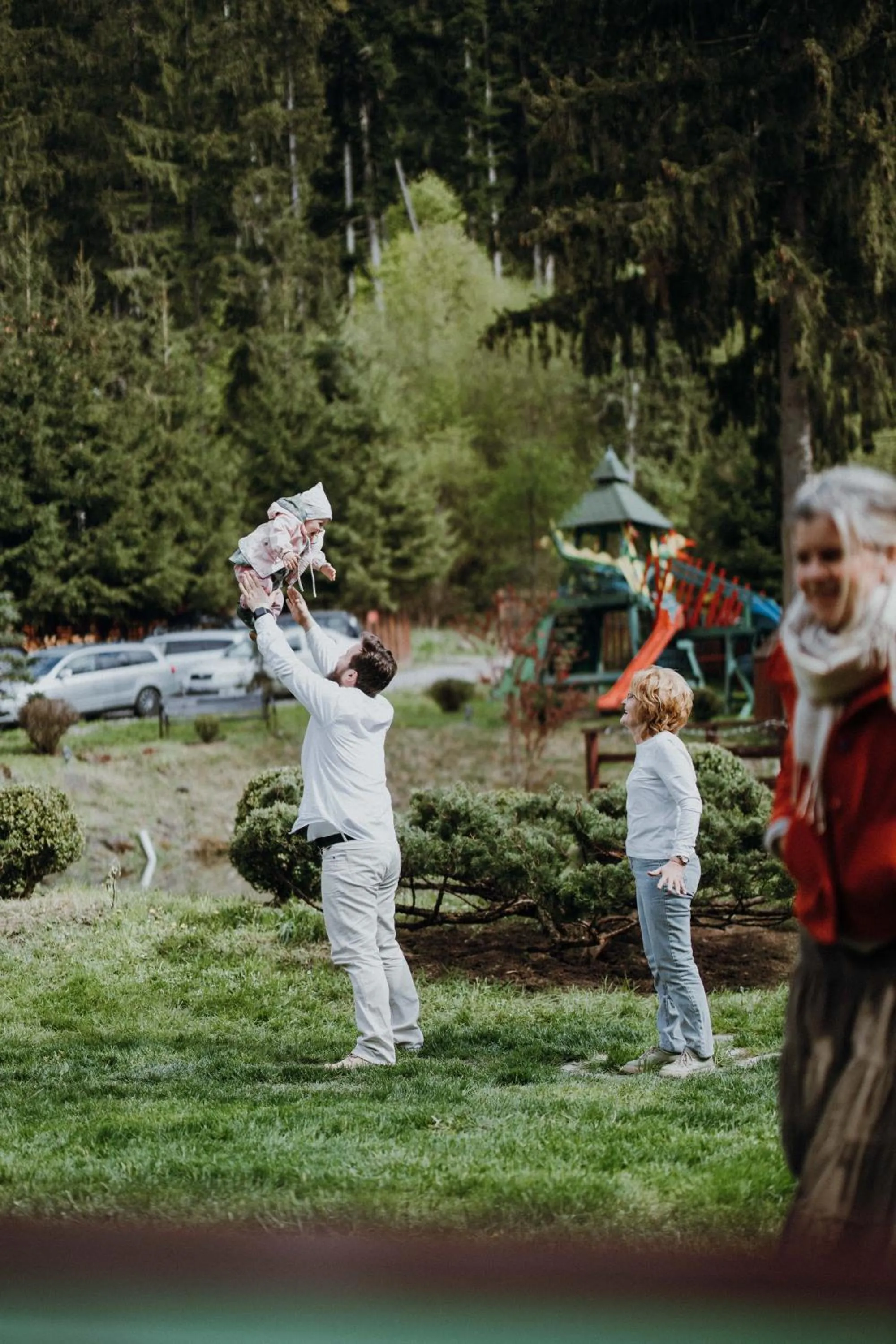 Inner courtyard view in Vidra Park