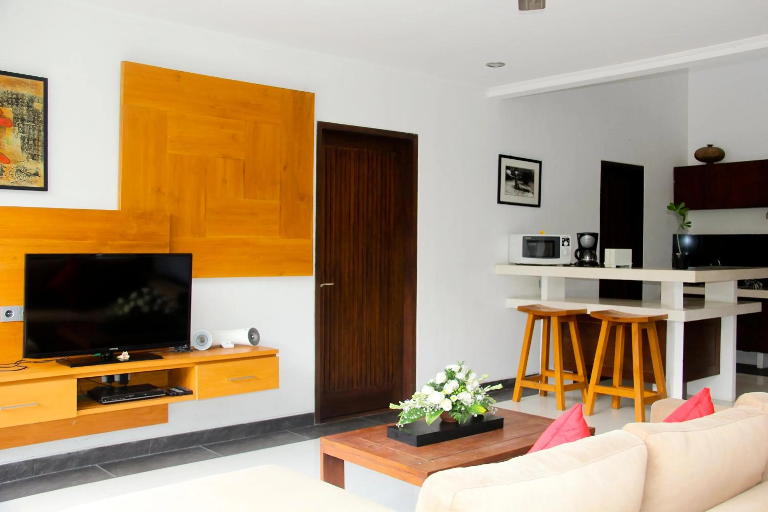 Seating area in Delu Villas & Suite