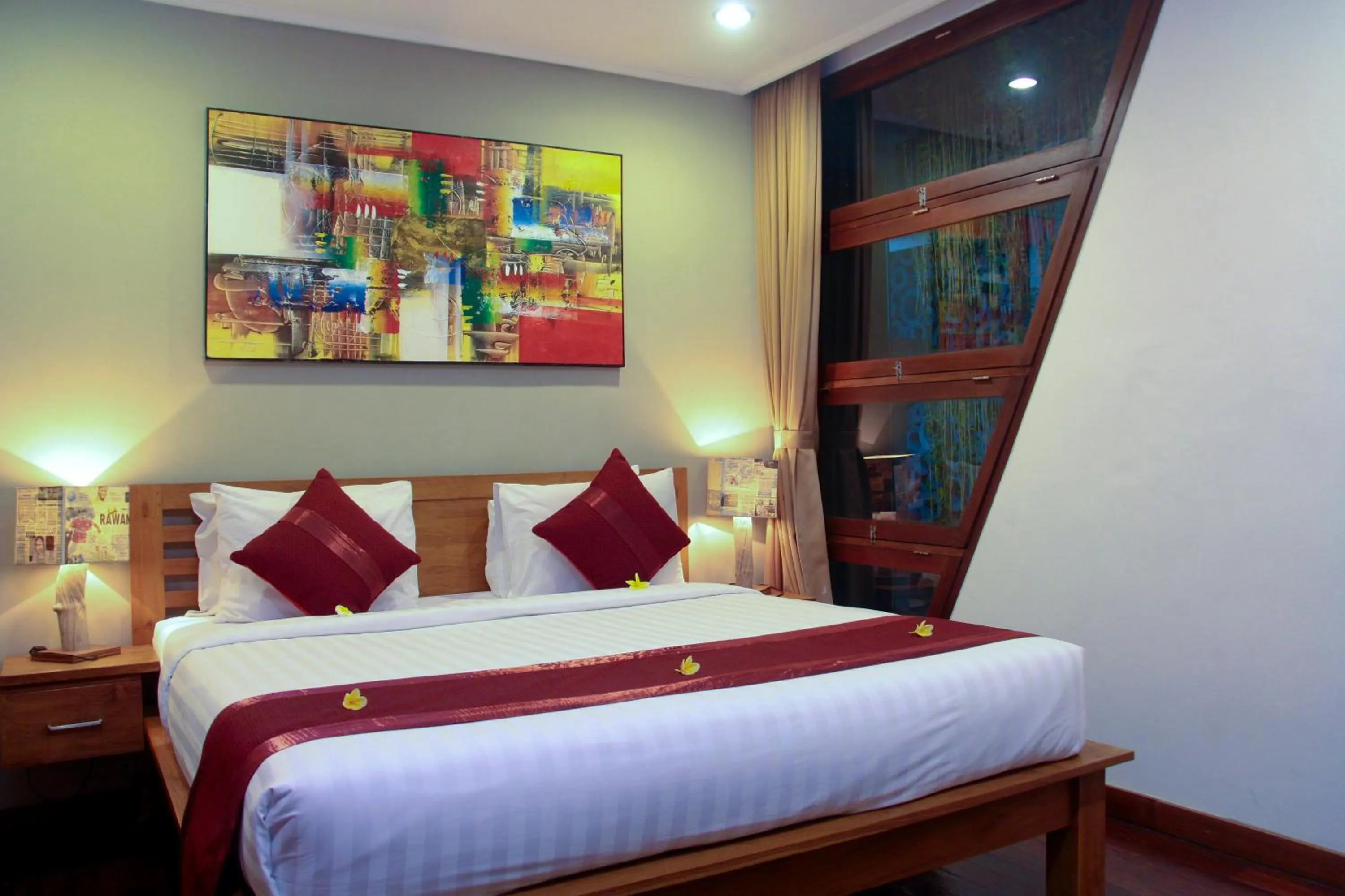 Bedroom, Bed in Delu Villas & Suite