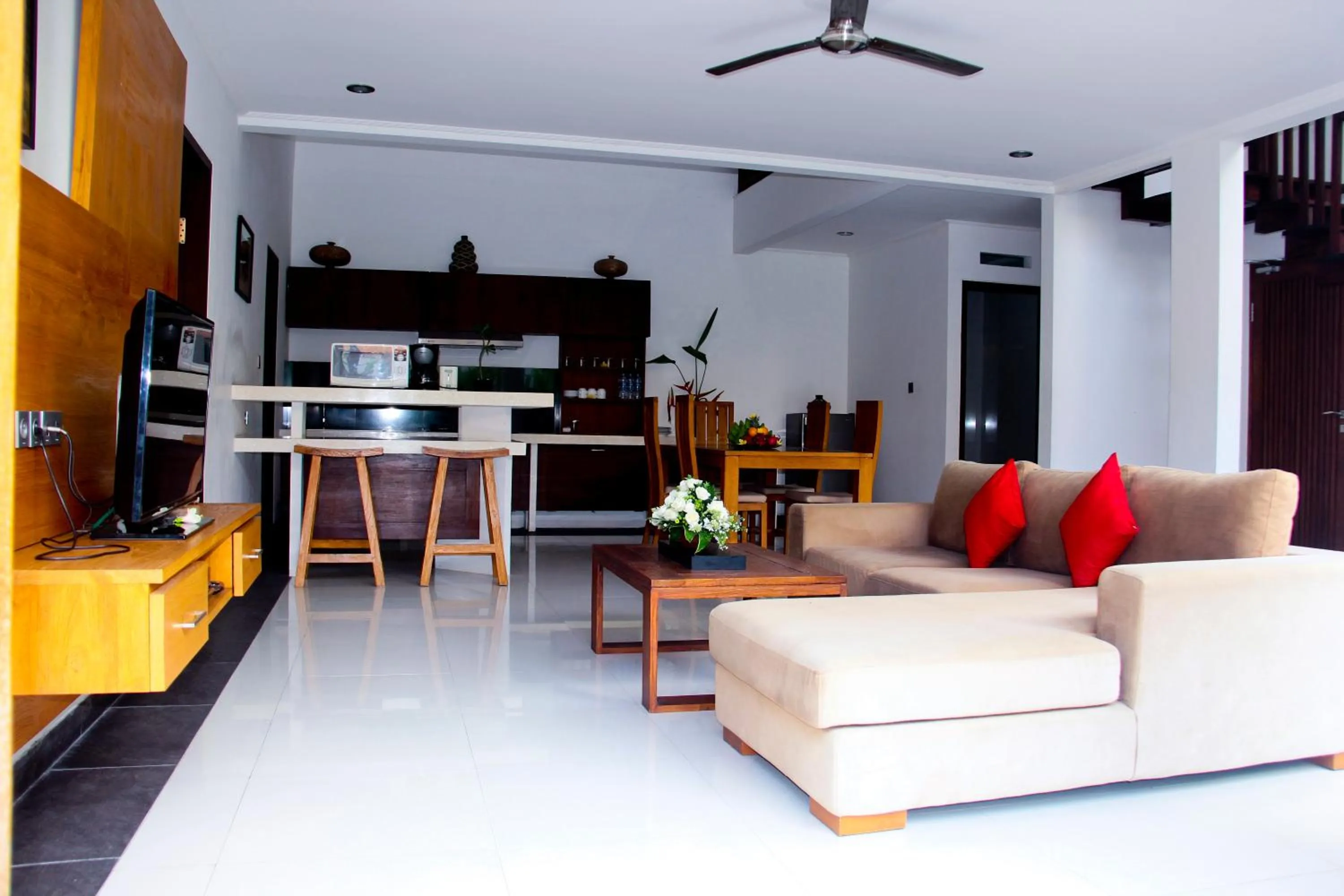 Seating area in Delu Villas & Suite