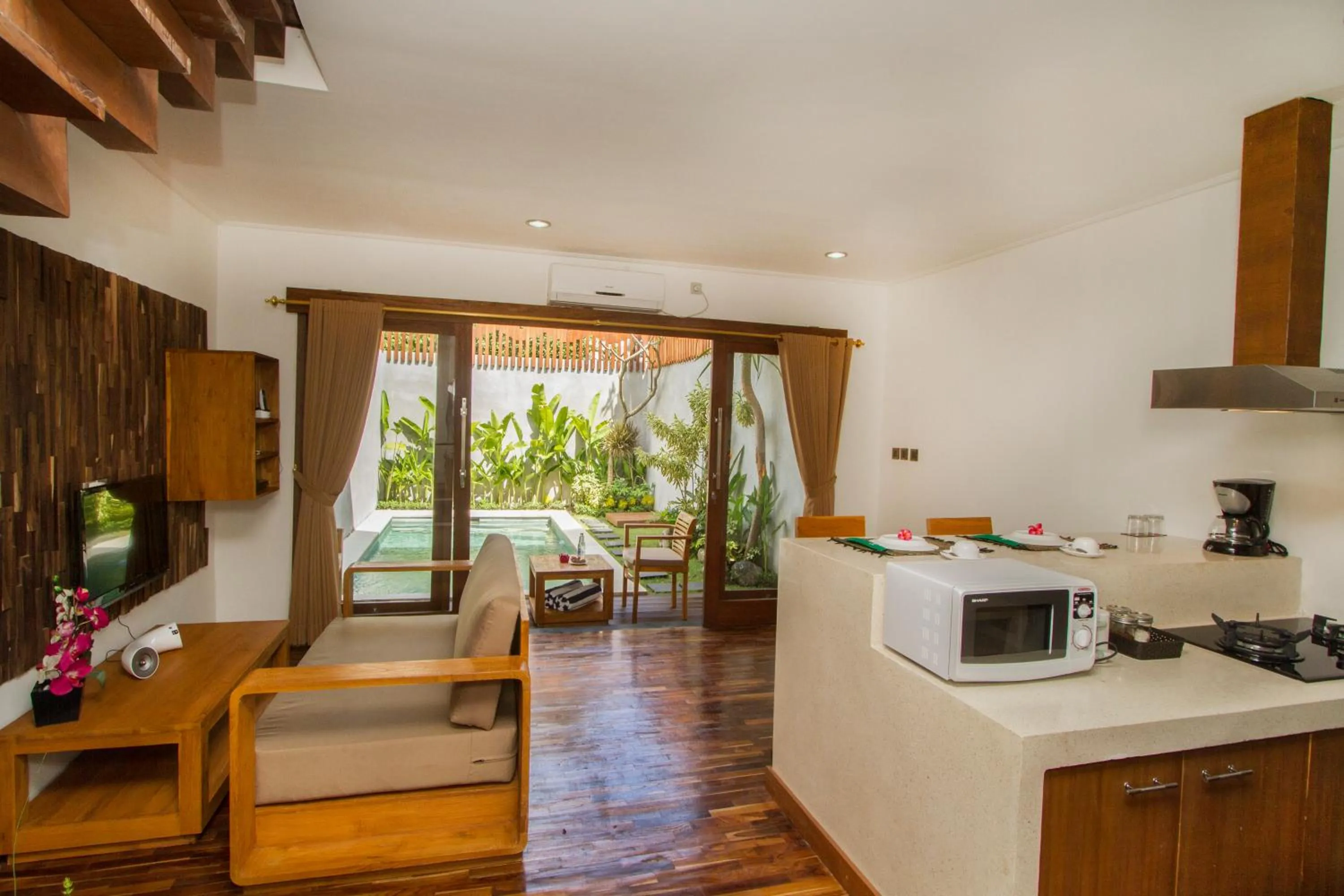 Kitchen or kitchenette in Delu Villas & Suite