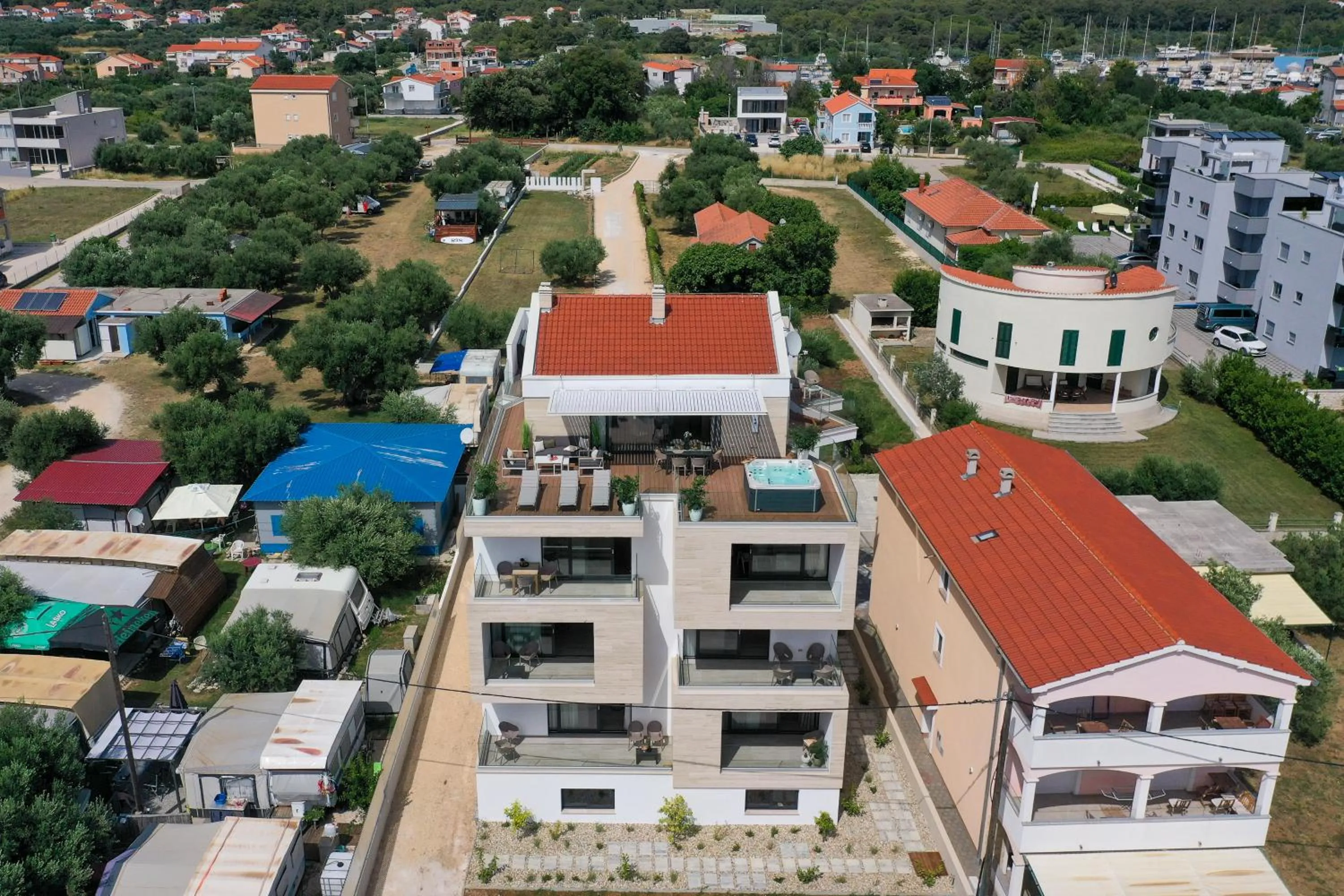 Bird's eye view in DʻArt Villa