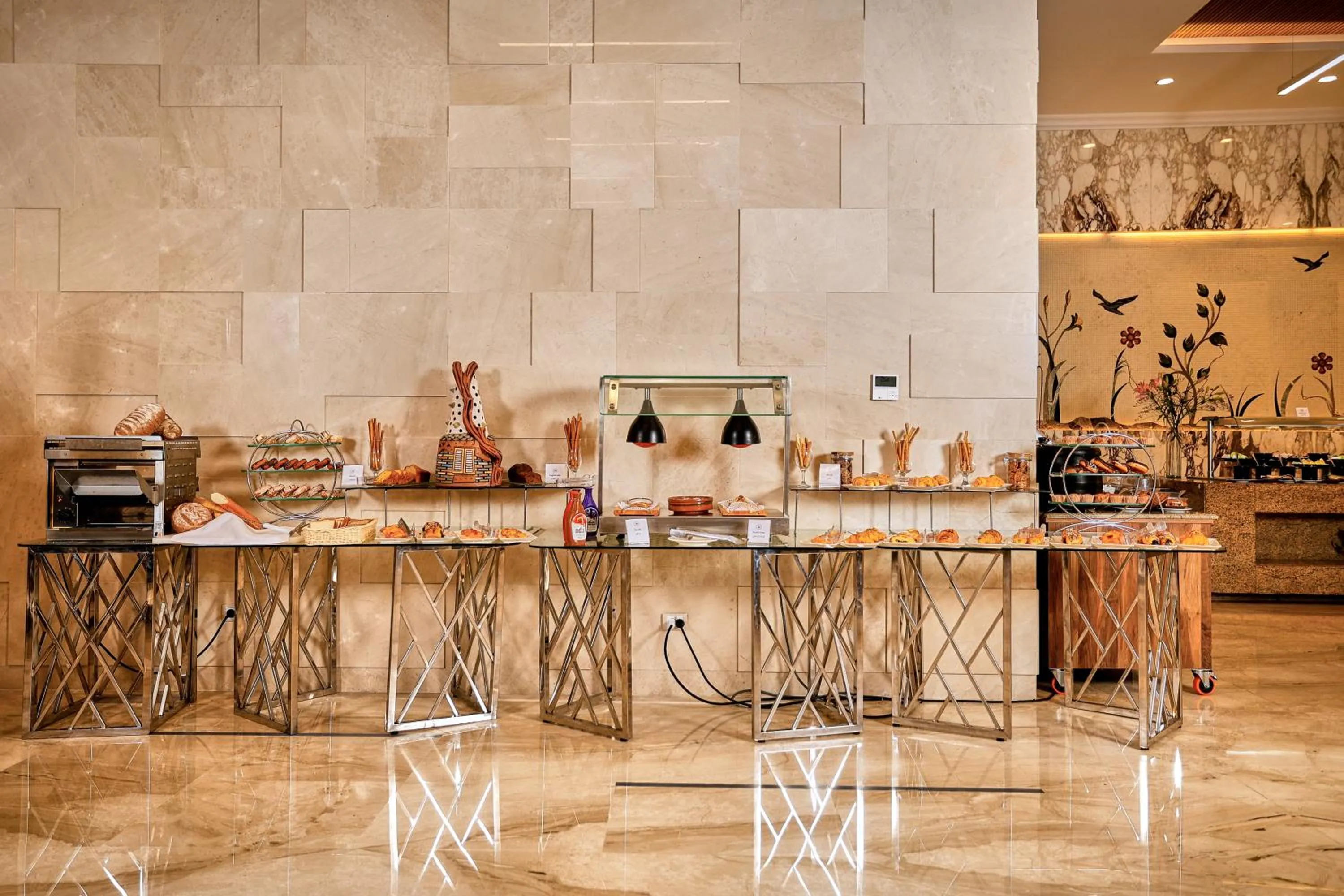 Buffet breakfast in Helnan Mamoura Hotel & Events Center