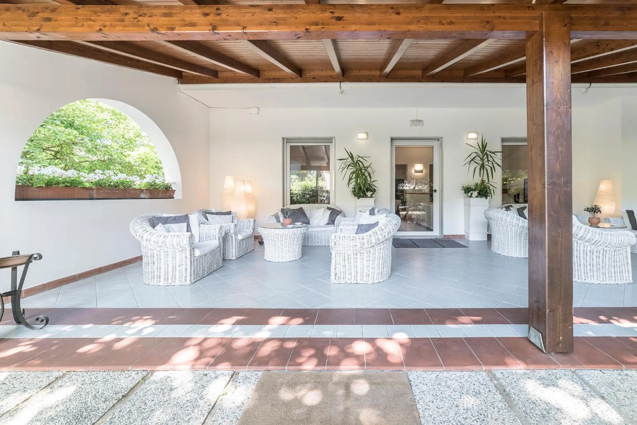 Facade/entrance in Hotel La Bussola