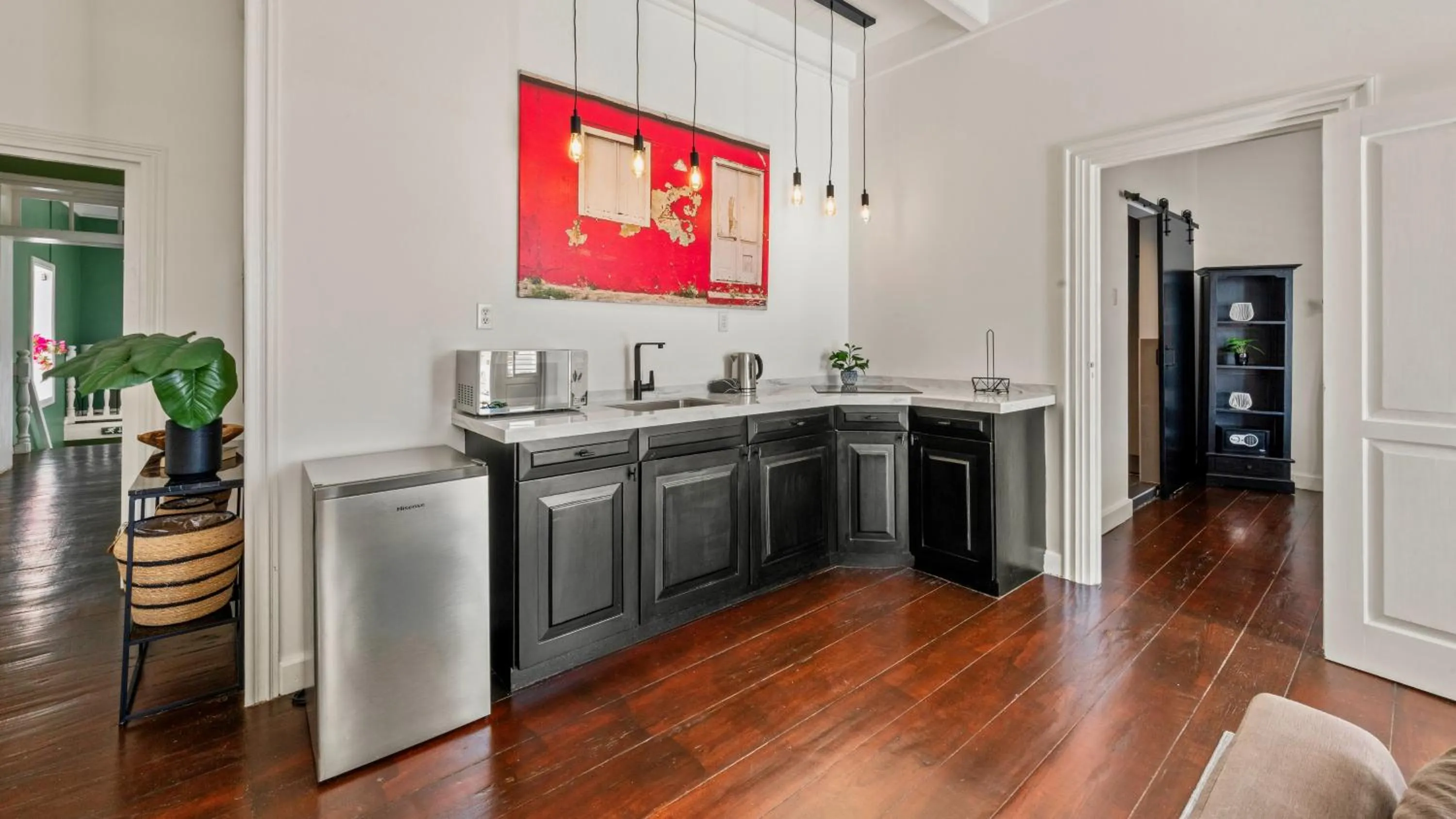 Kitchen or kitchenette in Atelier Skalo Boutique Hotel